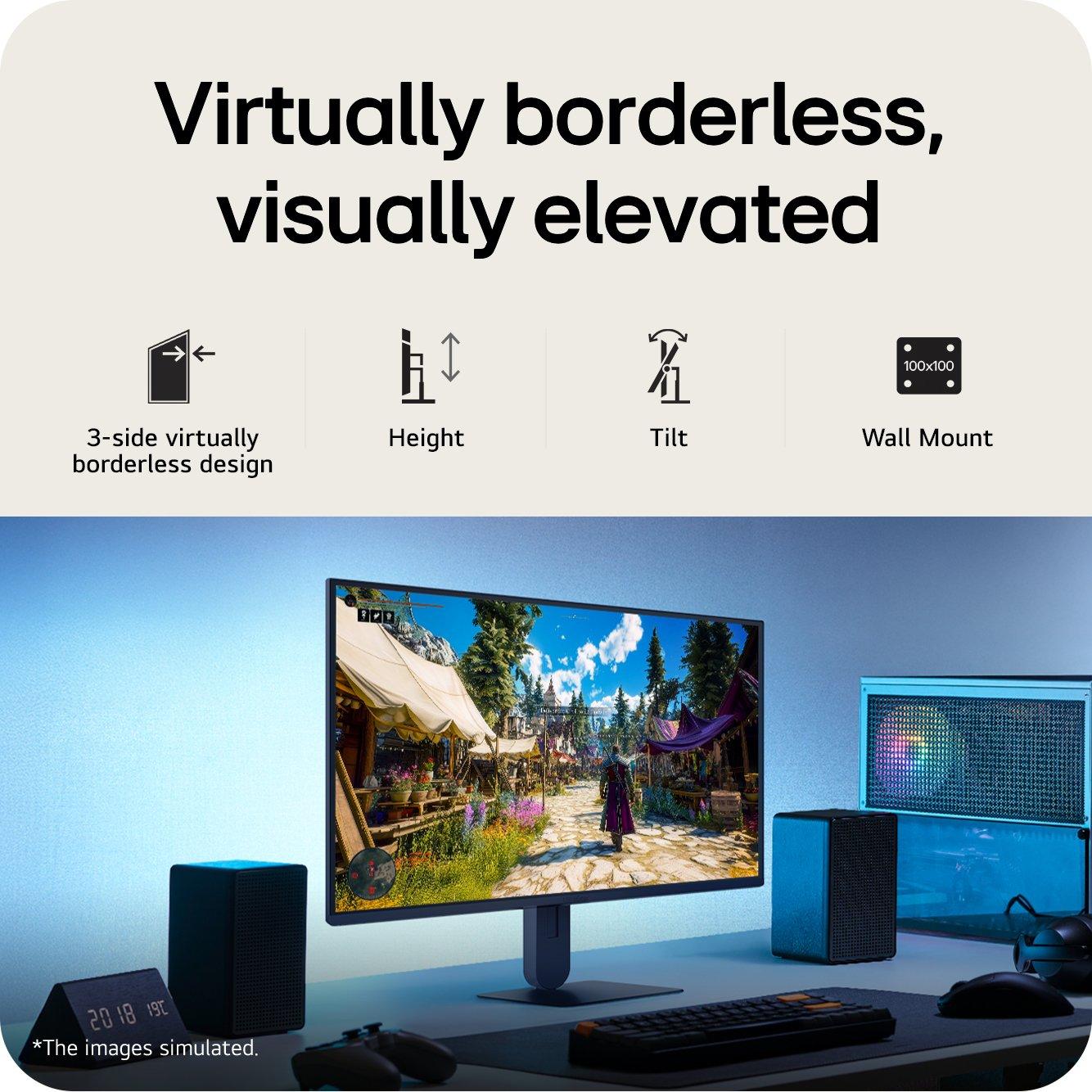 Black - LG - LG UltraGear G4 27G414B-B 27-inch Full HD 144Hz Gaming Monitor - 12