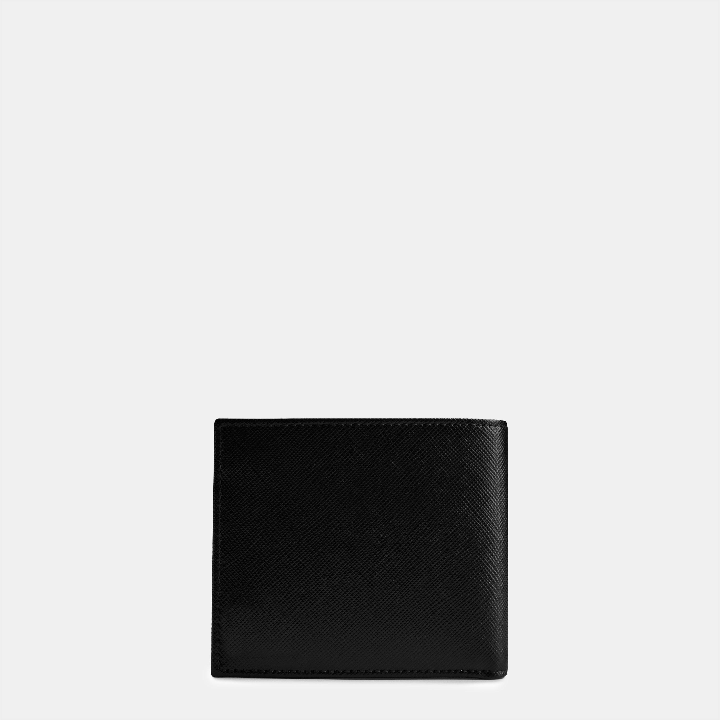 Black - Prada - Men'S Saffiano Leather Billfold Wallet - 2