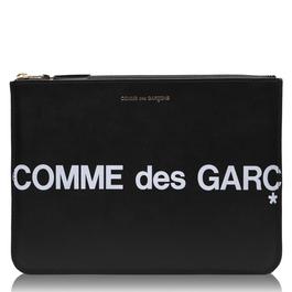 Comme des Garcons Wallet Logo Clutch Bag