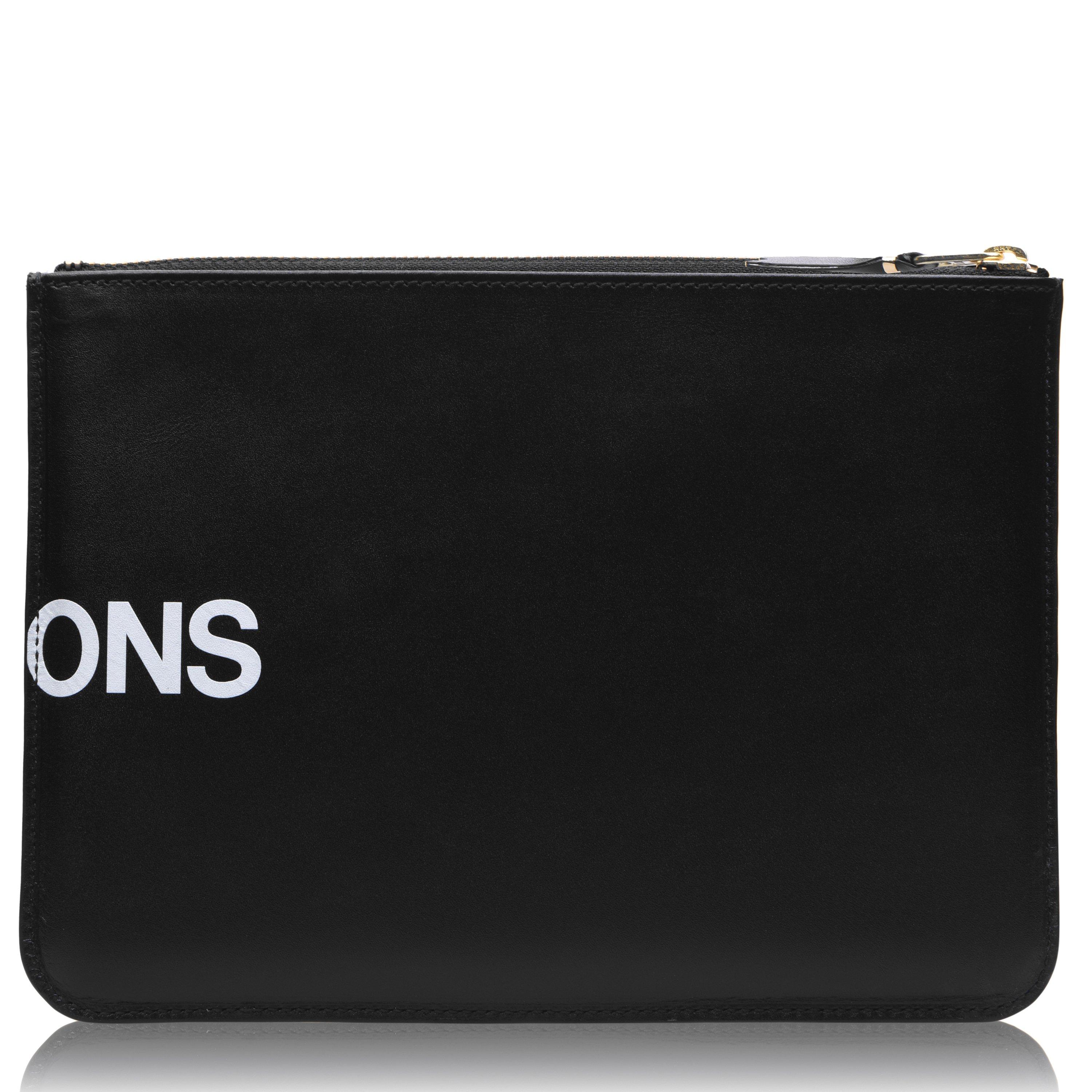 Black 1 - Comme des Garcons Wallet - Men's Logo Billfold Wallet - 2