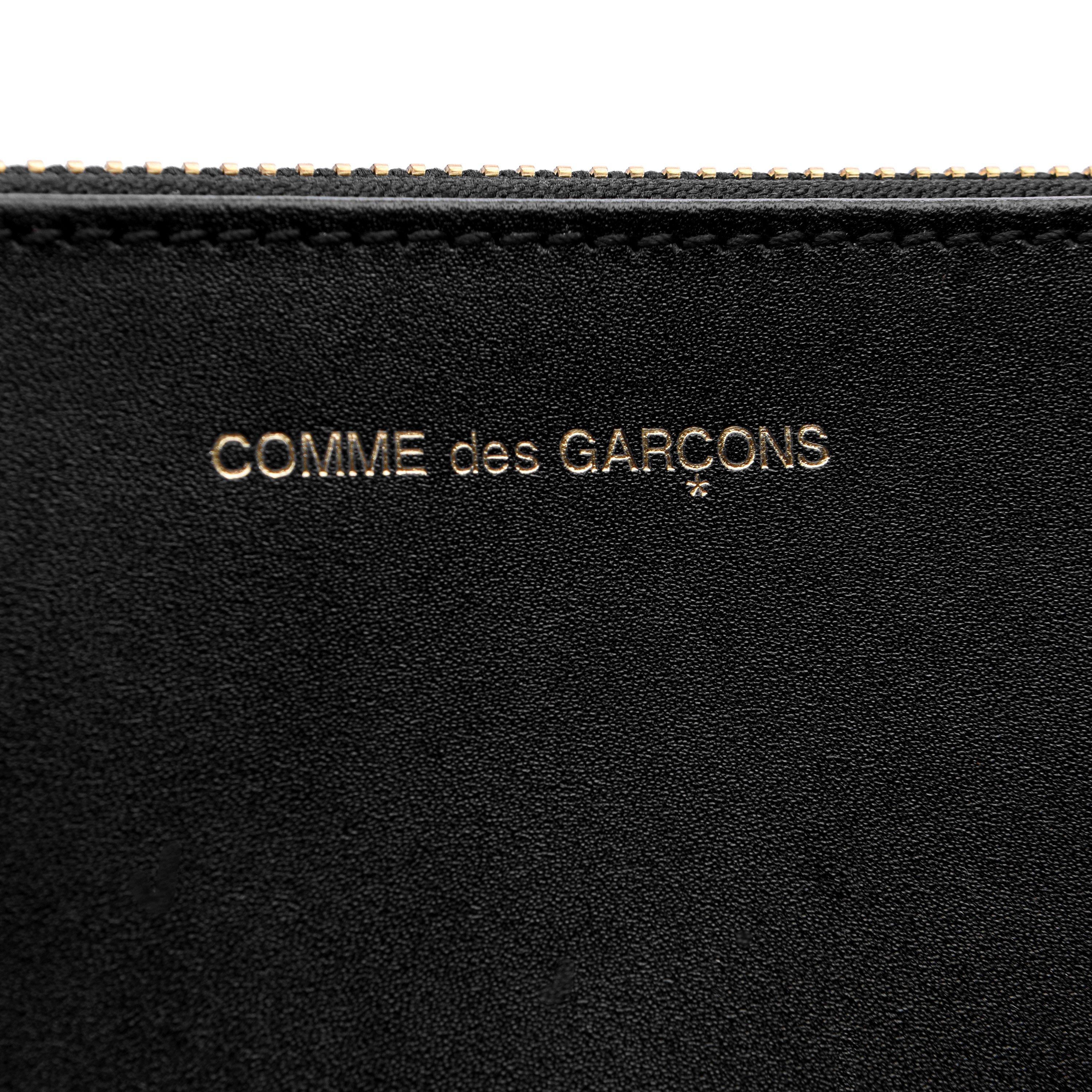 Black 1 - Comme des Garcons Wallet - Men's Logo Billfold Wallet - 3