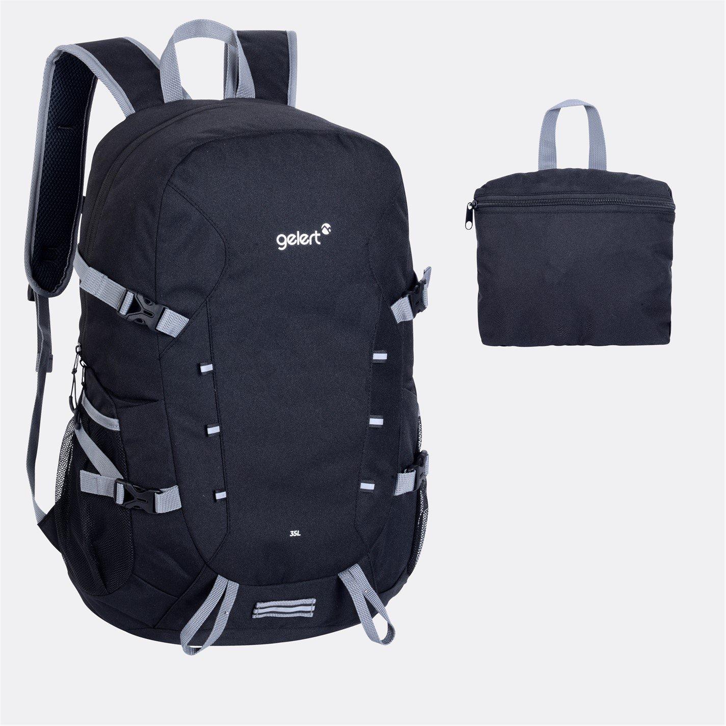 Gelert  Foldable Water Resistant Laptop Backpack - Black