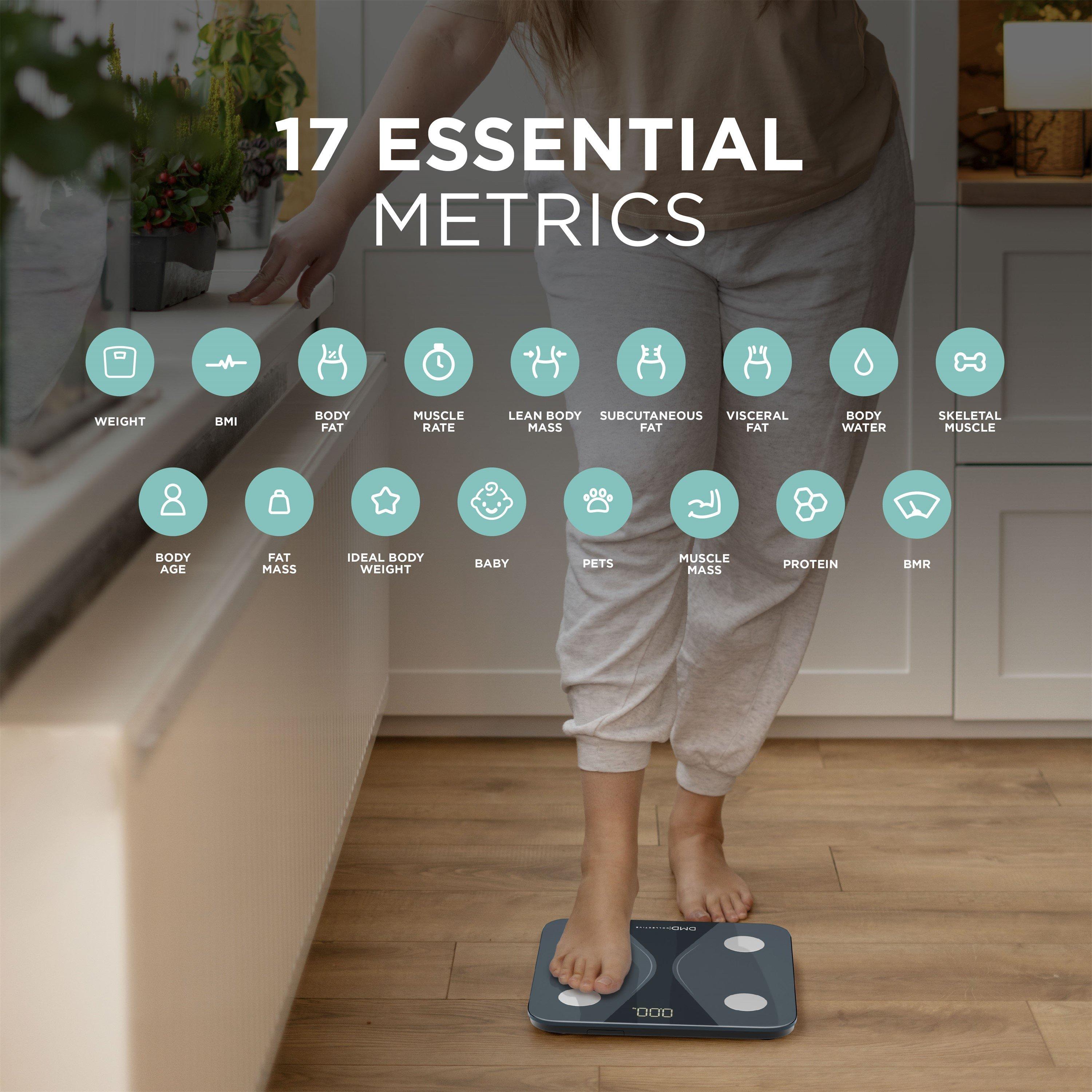 Black - DMD Collective - Smart Digital Bathroom Scales - 5