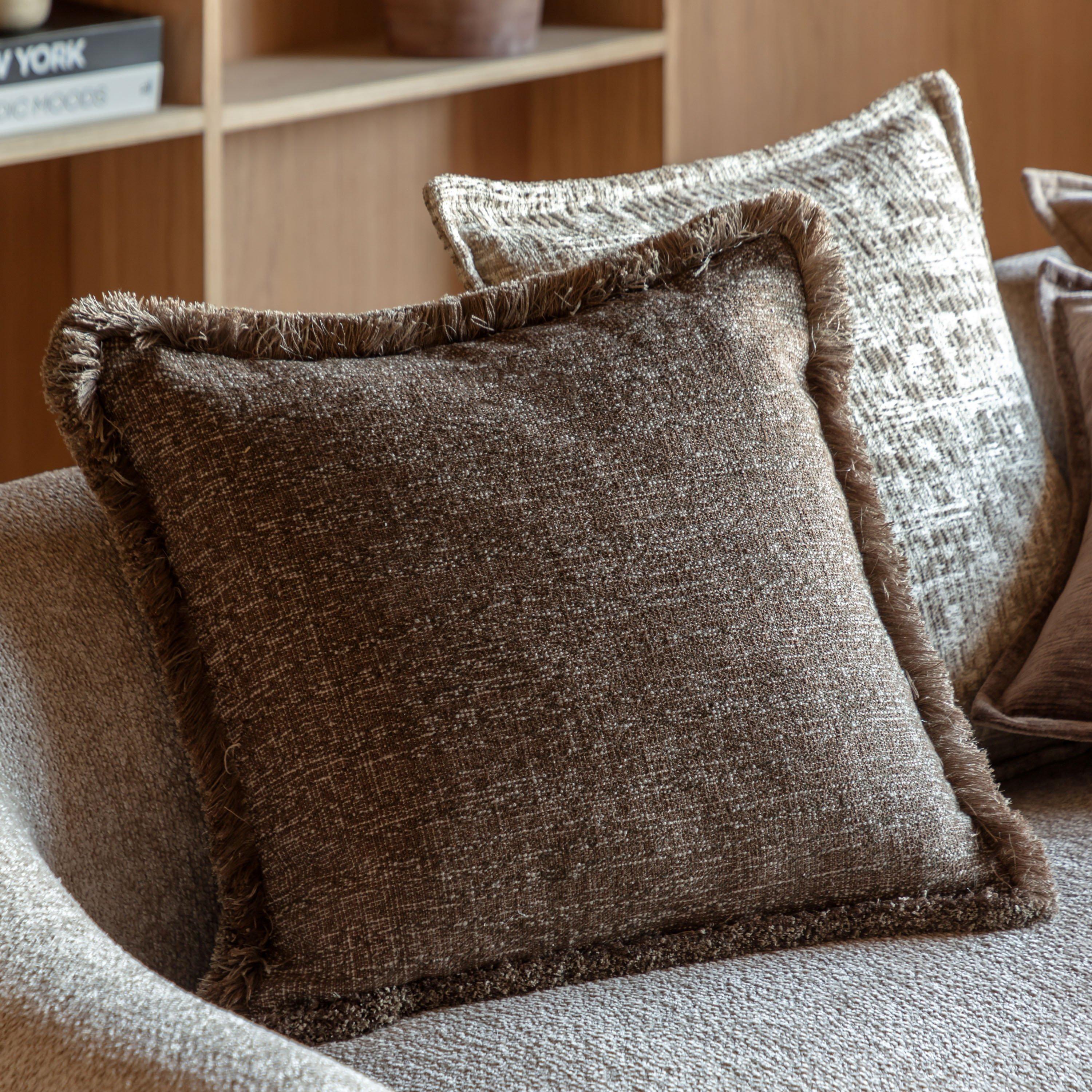 Mocha - Gallery - Solenne Fringe Cushion - 1