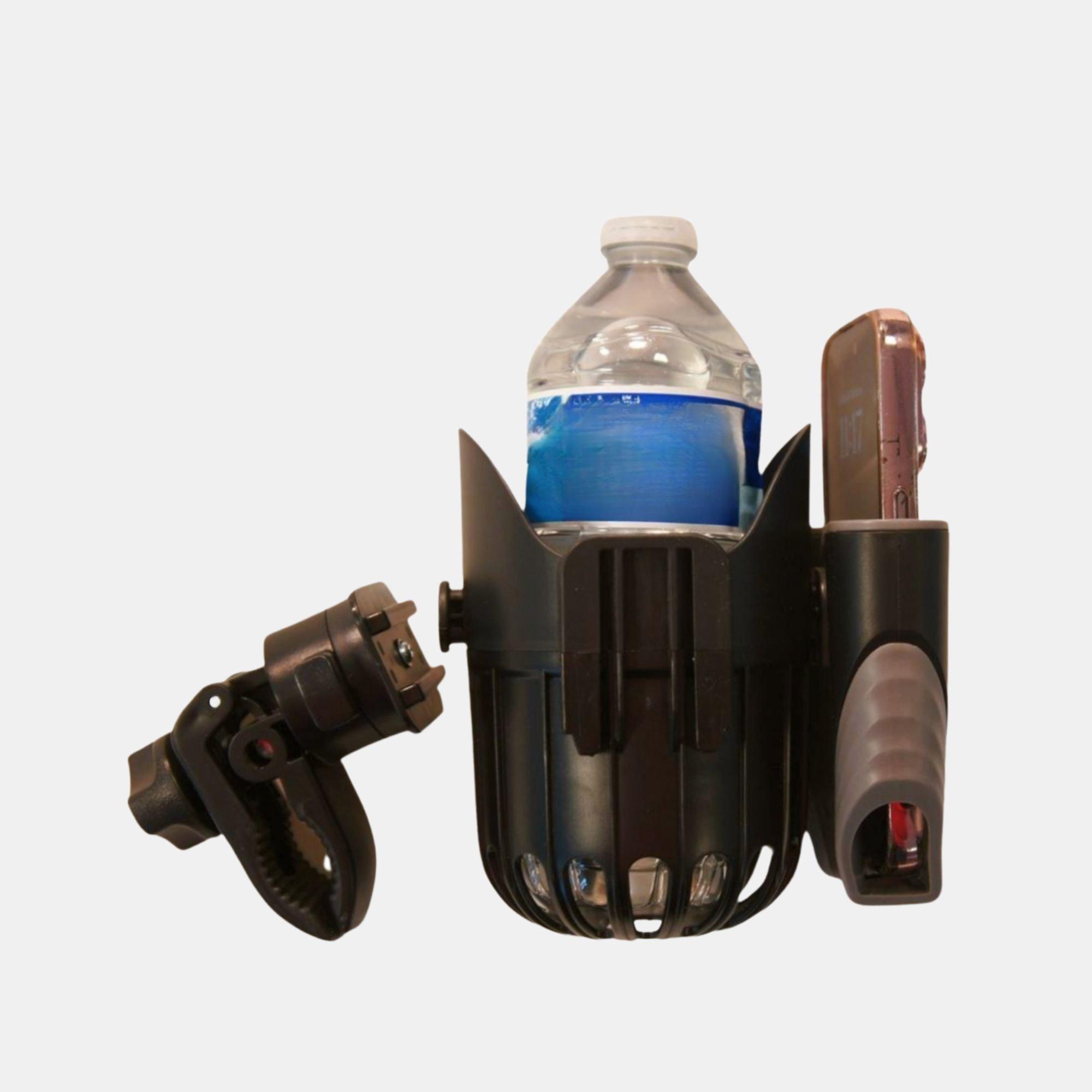 Noir - Cute and Co - & Co Adjustable Stroller/Pram 2 in 1 Phone and Cup Holder - 2