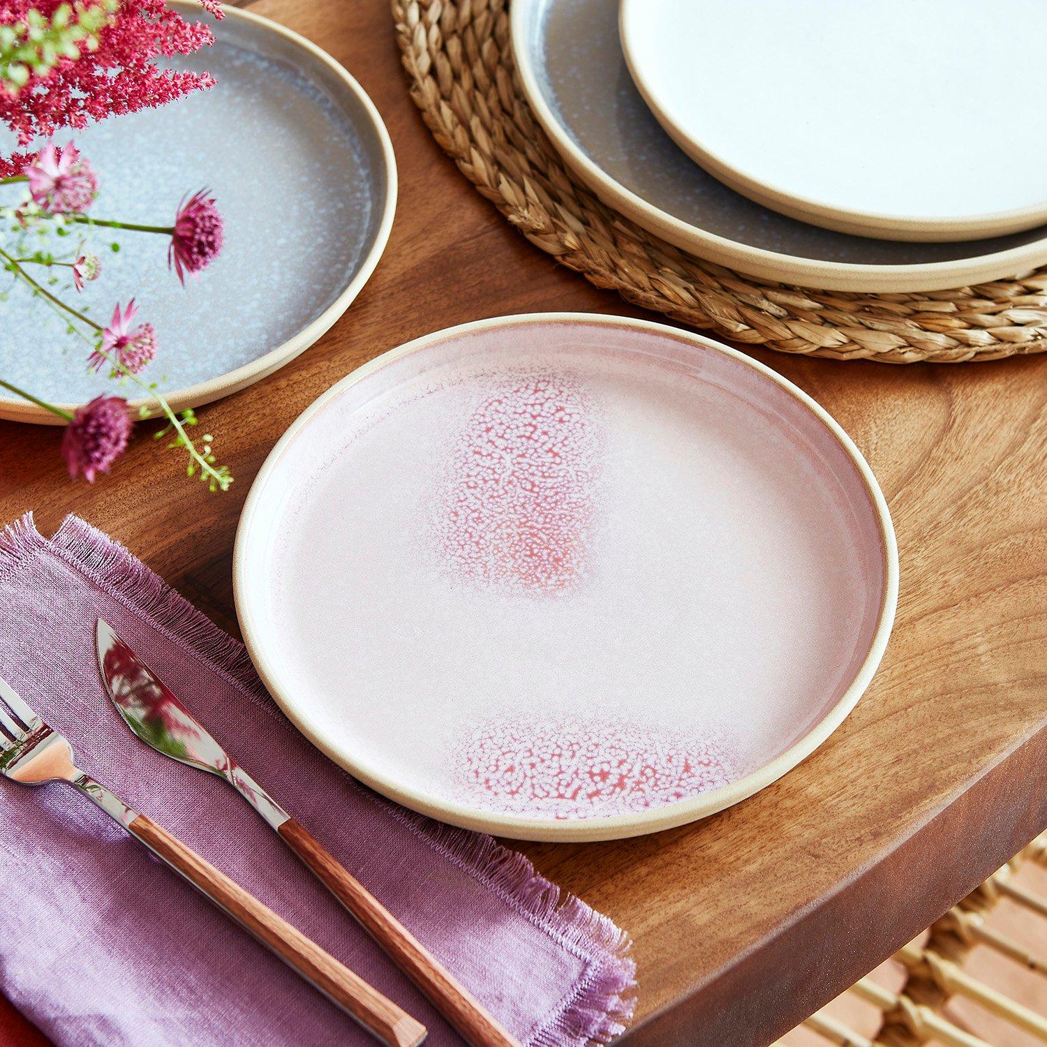 Portmeirion  Minerals Set Of 4 Side Plates - Rose Quartz