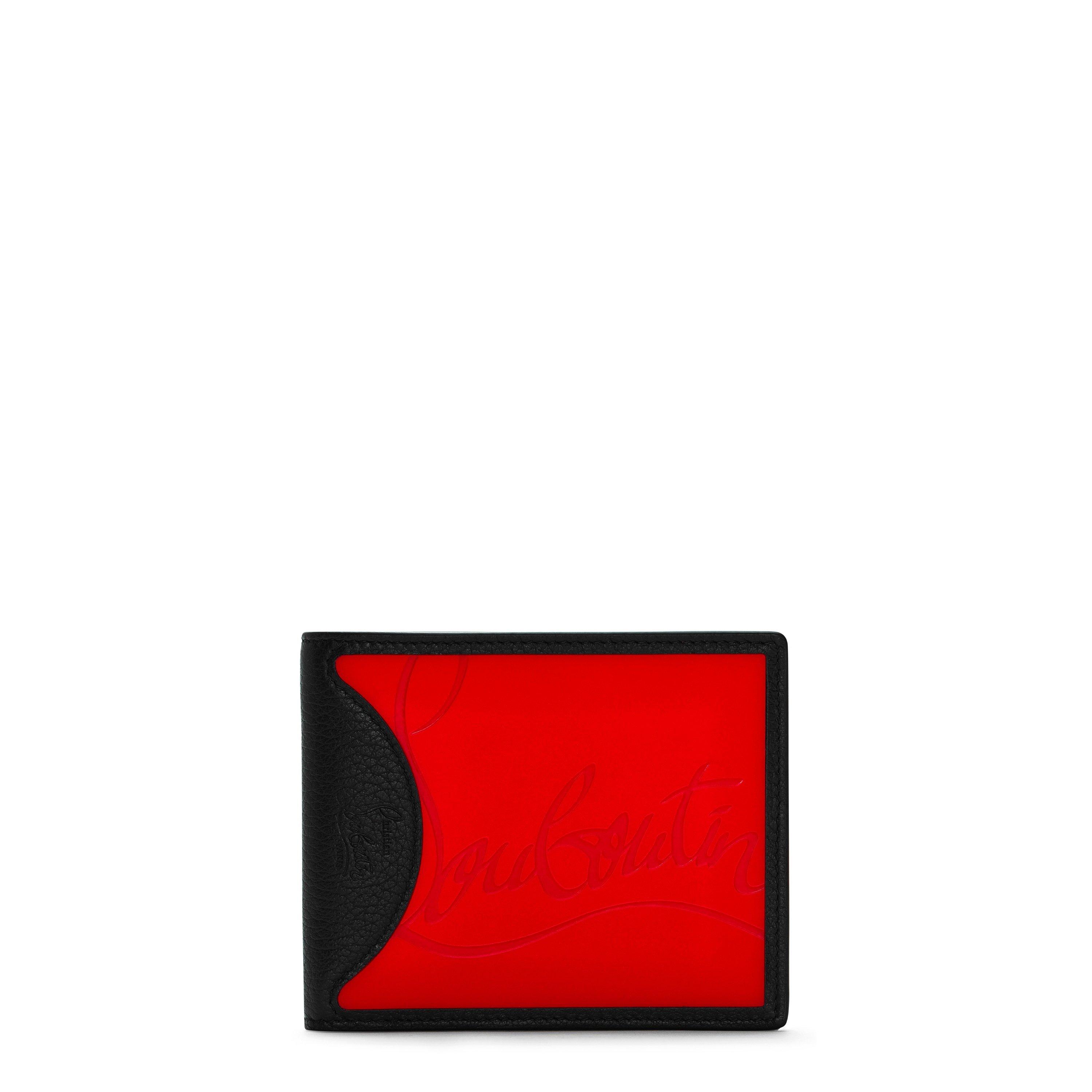 Loubi/Black - Christian Louboutin - Men's Logo Leather Bi-Fold Coolcard Wallet - 1