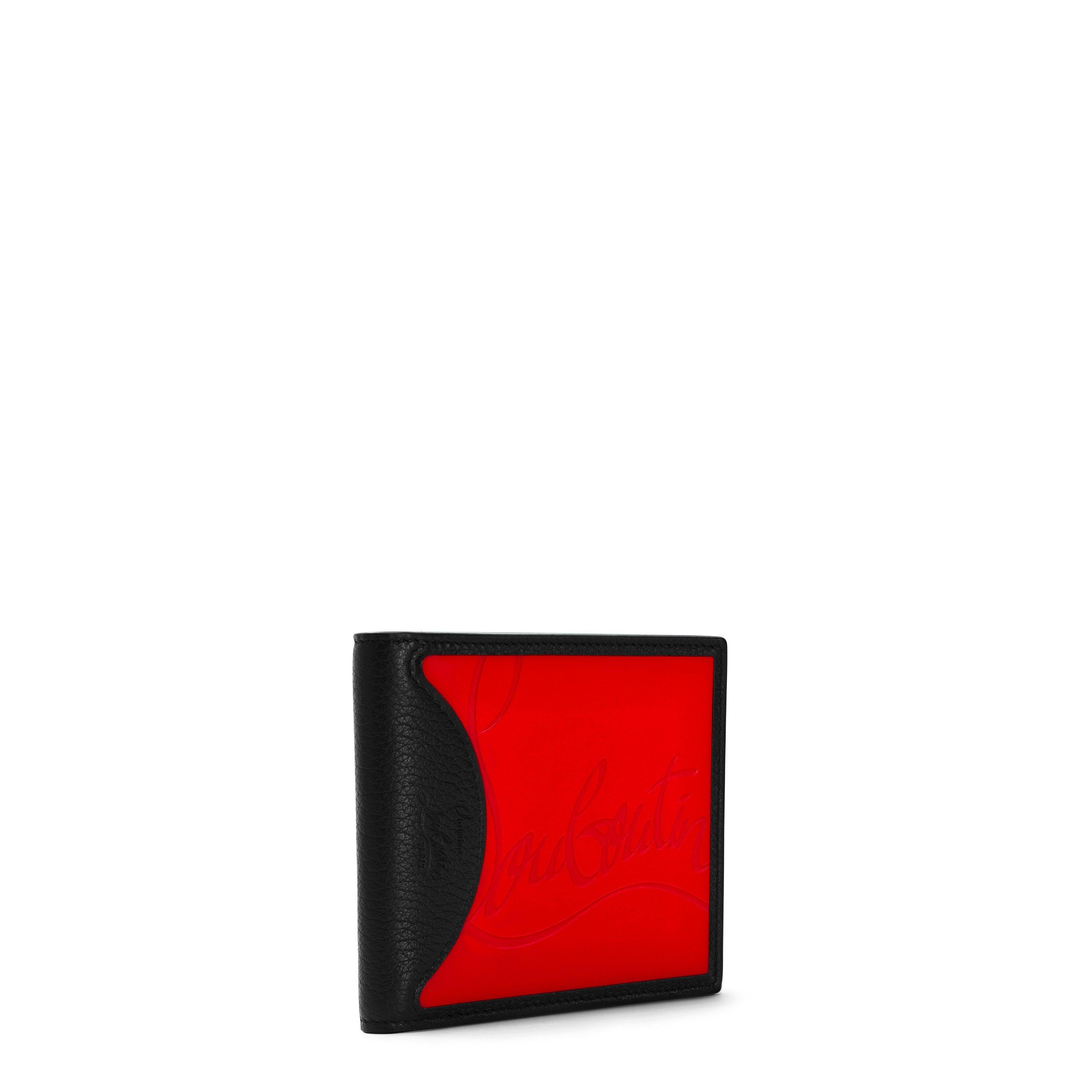 Loubi/Black - Christian Louboutin - Men's Logo Leather Bi-Fold Coolcard Wallet - 3