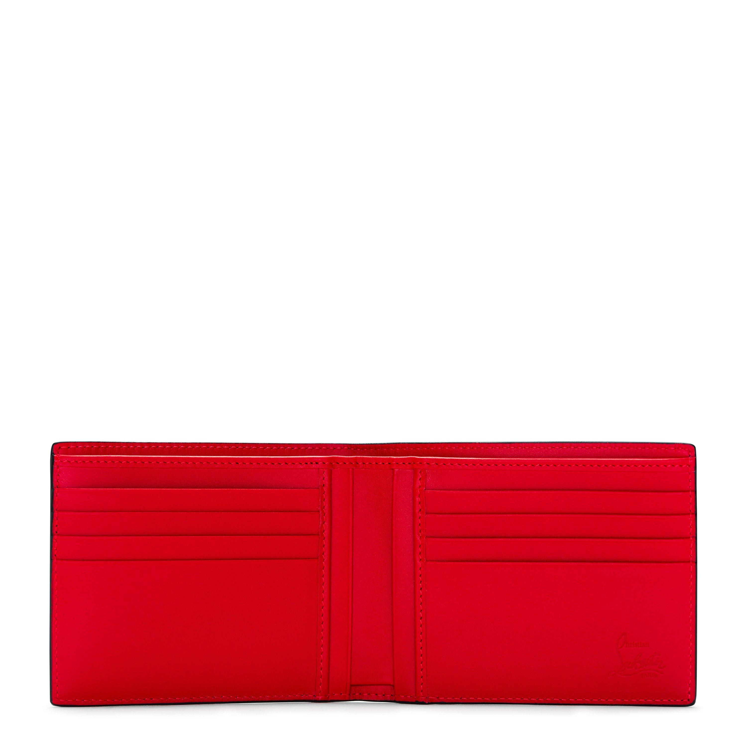 Loubi/Black - Christian Louboutin - Men's Logo Leather Bi-Fold Coolcard Wallet - 5