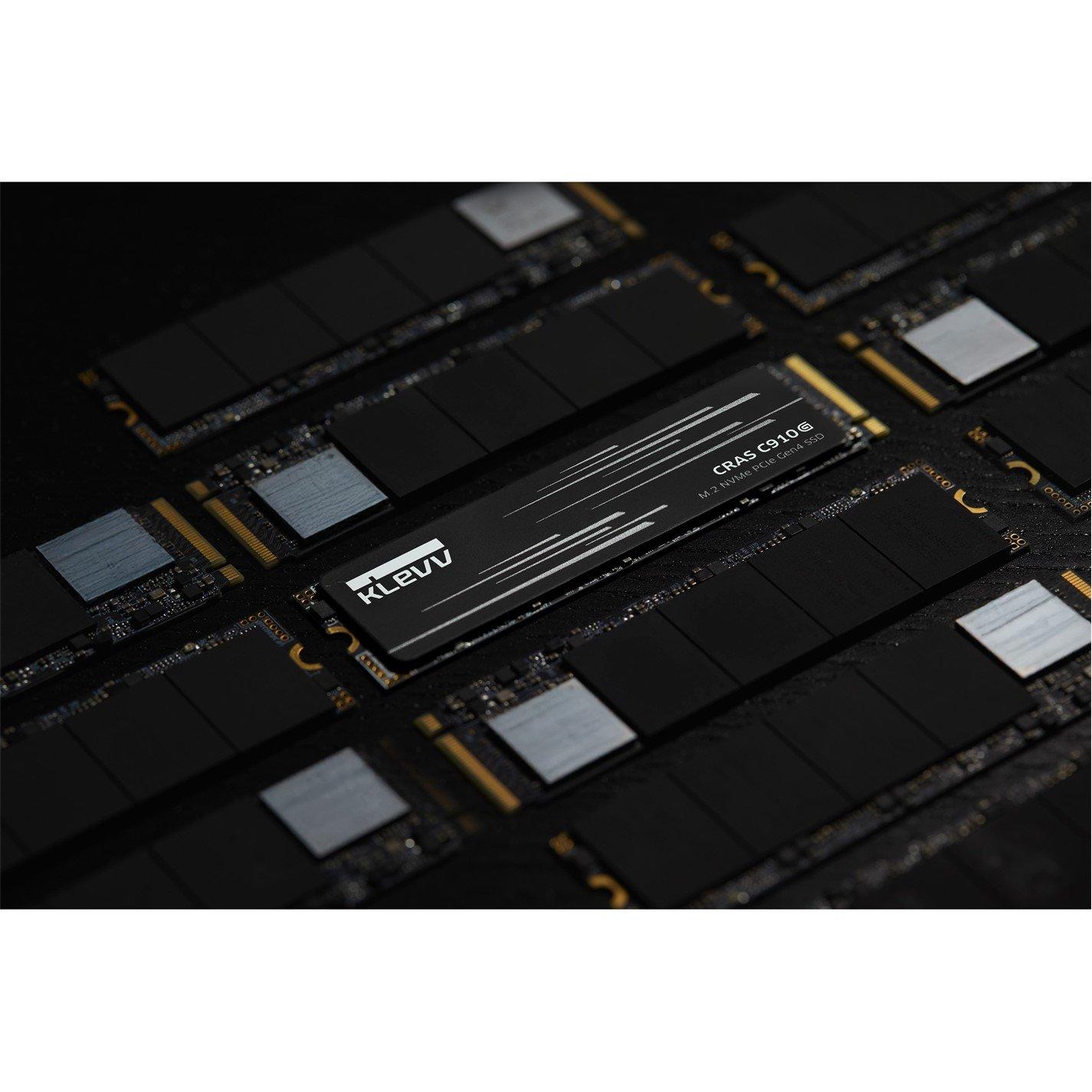 Black - KLEVV - CRAS C910G 4TB SSD Drive - 3
