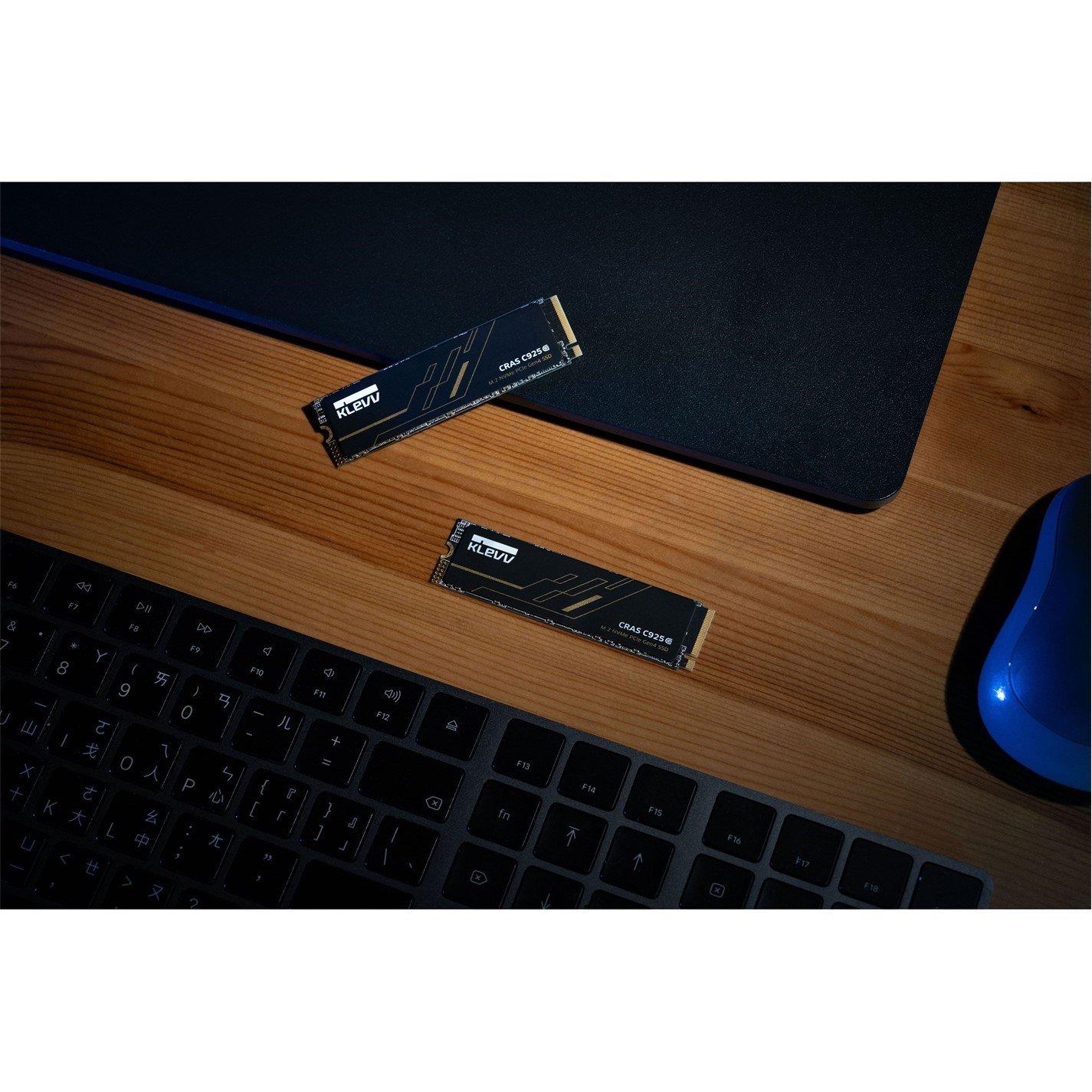 Black - KLEVV - CRAS C925G 2TB SSD Drive - PlayStation 5 Compatible - 8