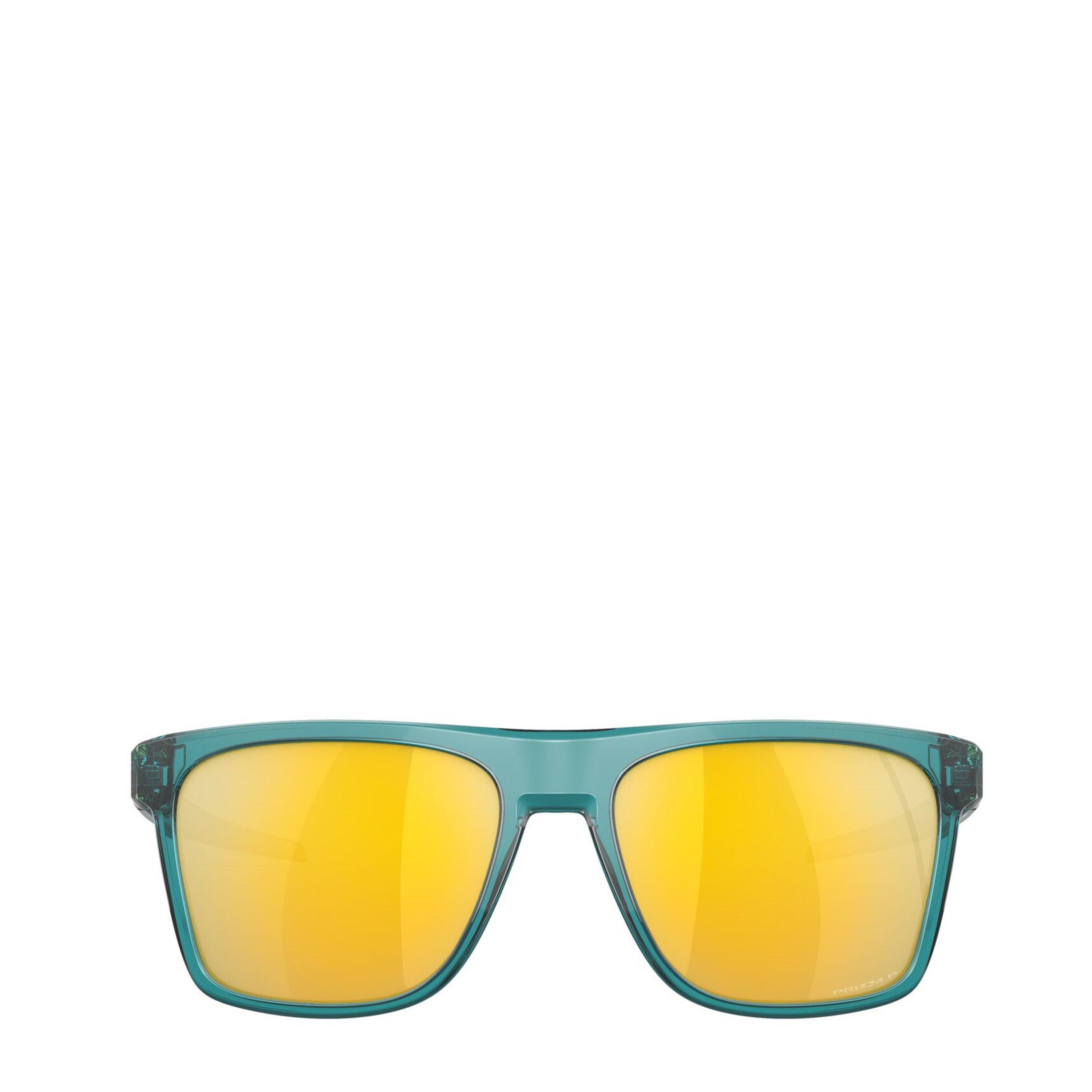 Vert/Jaune - Oakley - Men's Leffingwell Rectangle Sunglasses - 2