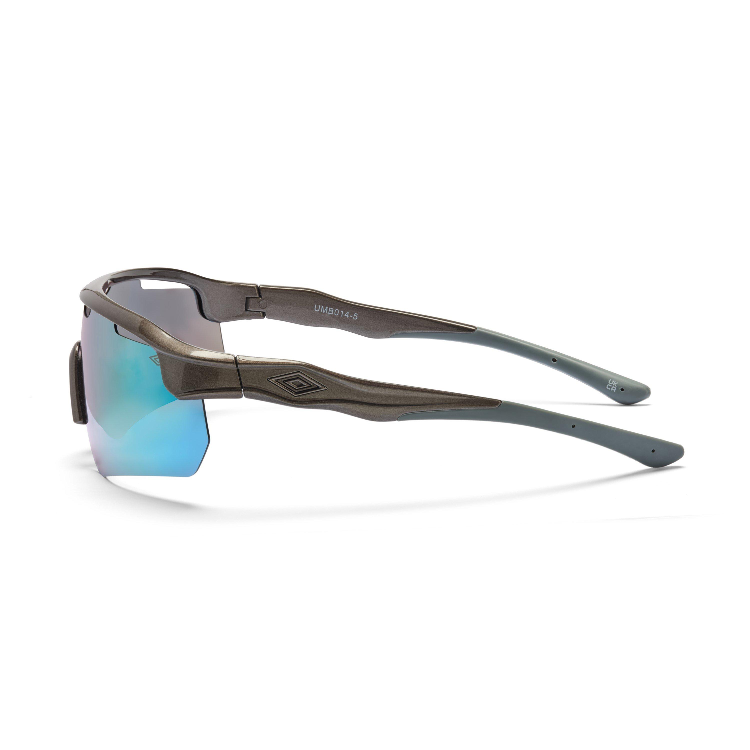 Metallic Grey - Umbro - Sport Visor Pol Running Sunglasses