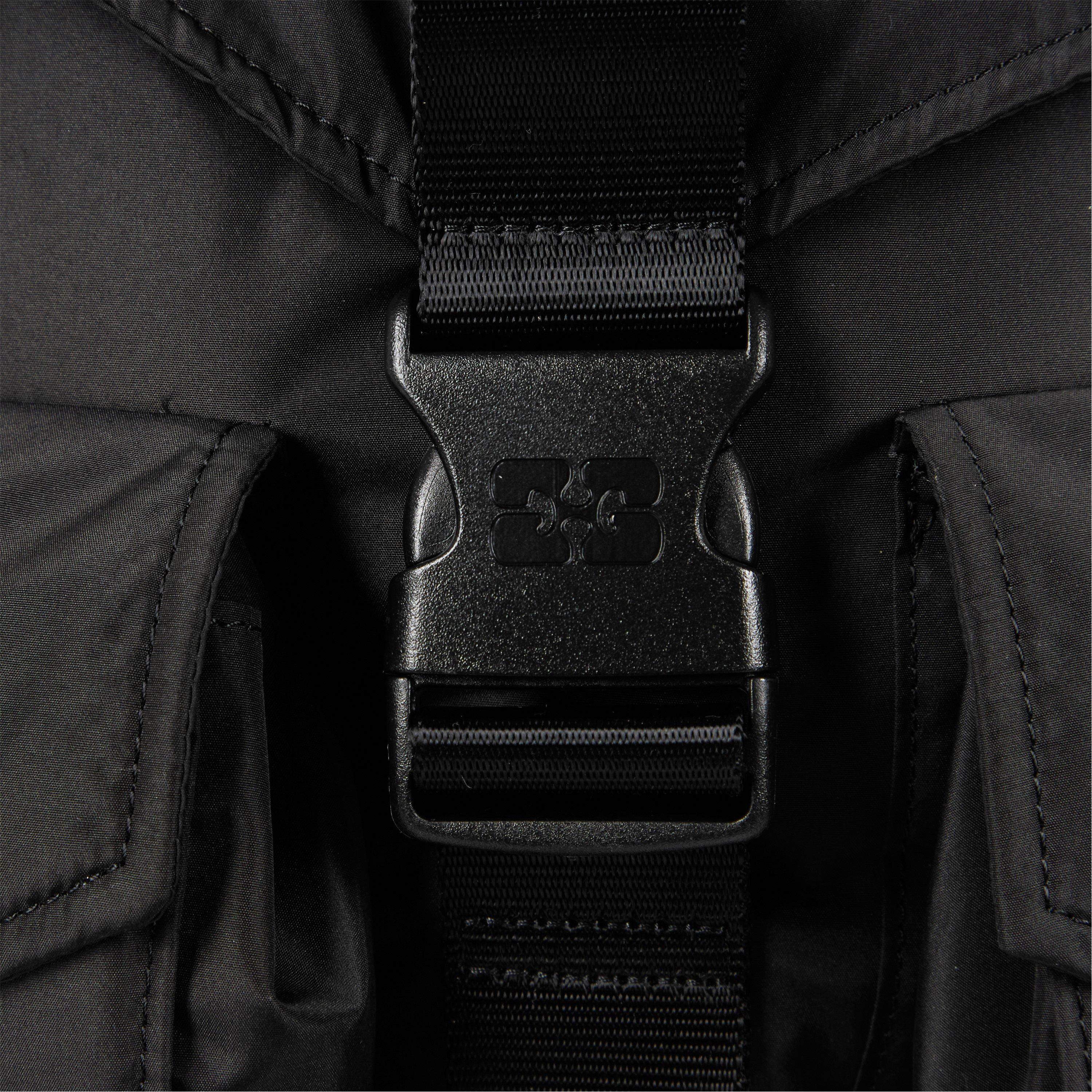 Black - Ganni - Women's Tech Backpack - 4