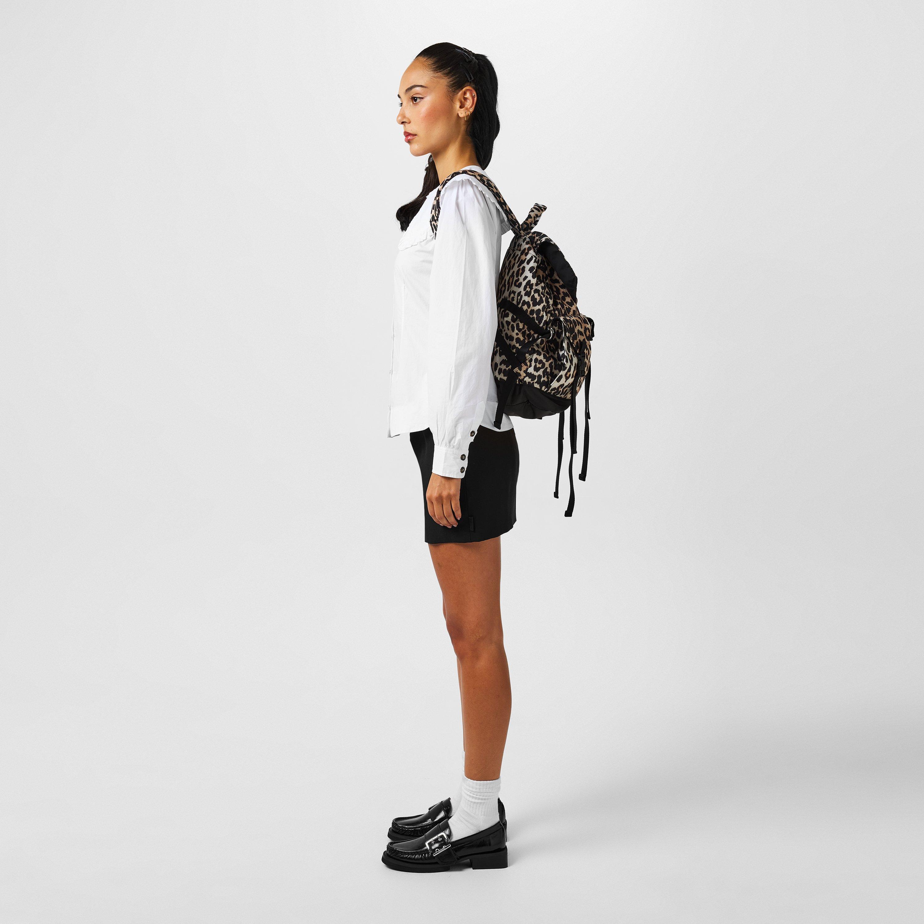 Leopard - Ganni - Women's Tech Backpack - 5