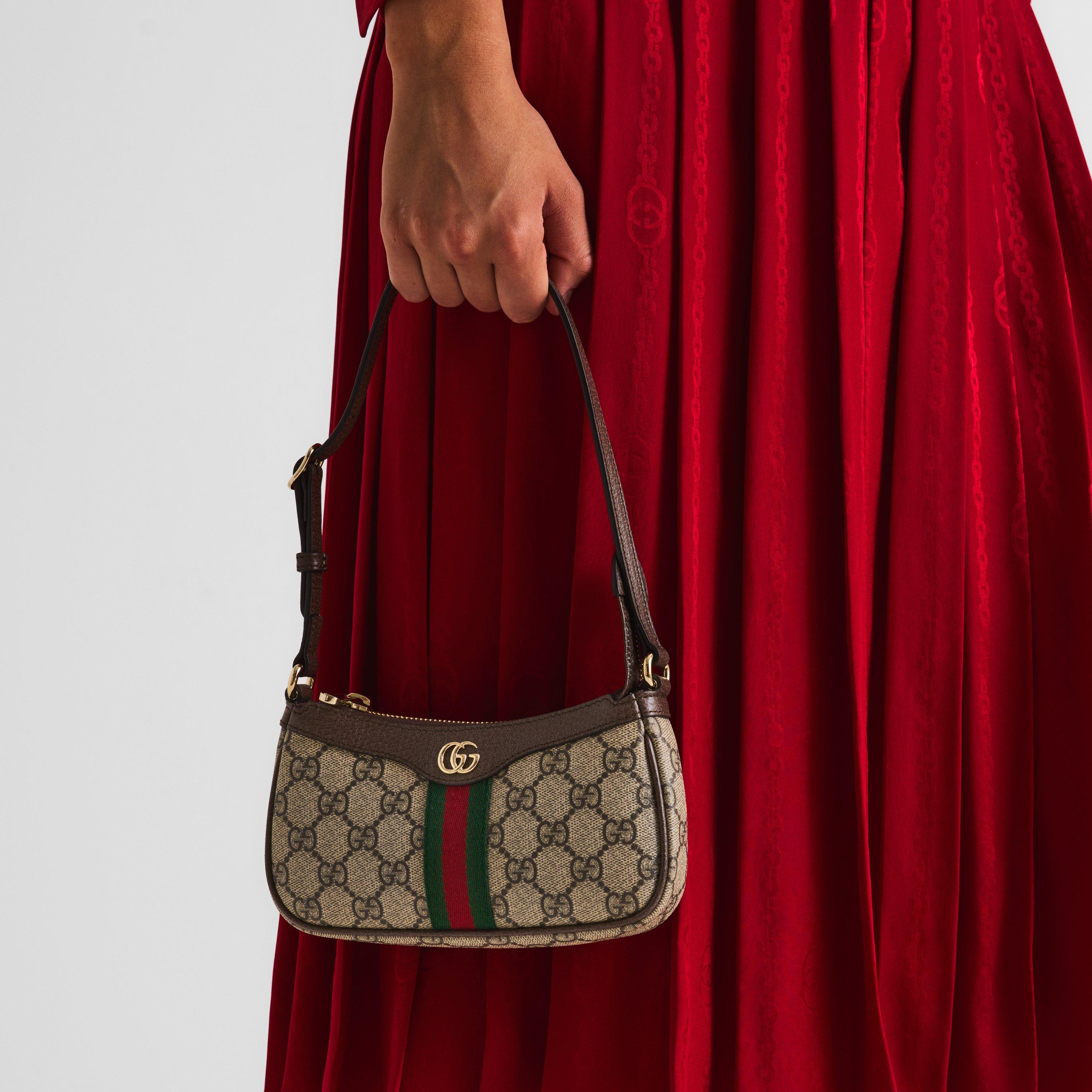 Old Ebony - Gucci - Women's Ophidia Leather Mini Bag - 3