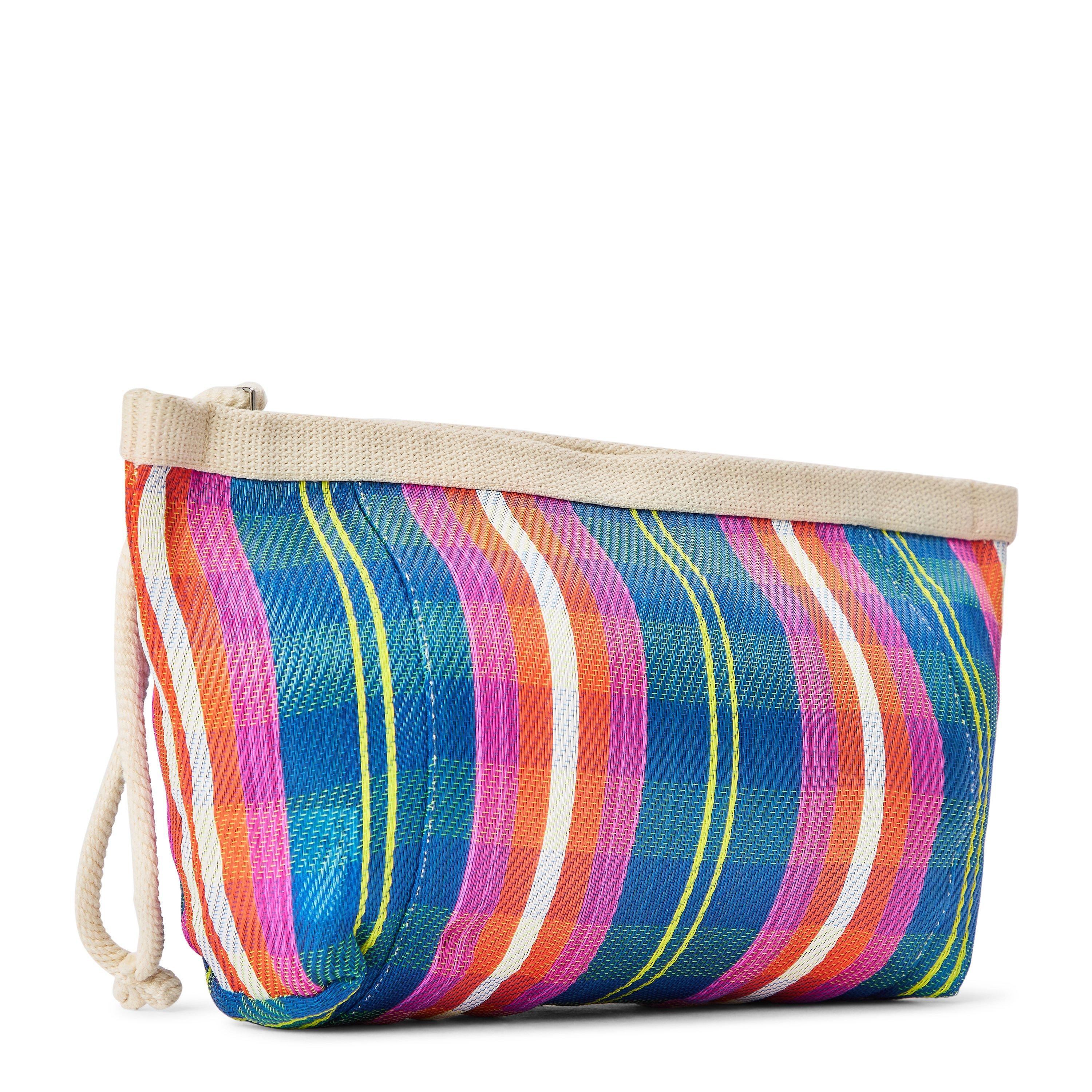 Navy/Orange - Marant Etoile - Women's Powden Cosmetic Wash Bag - 2