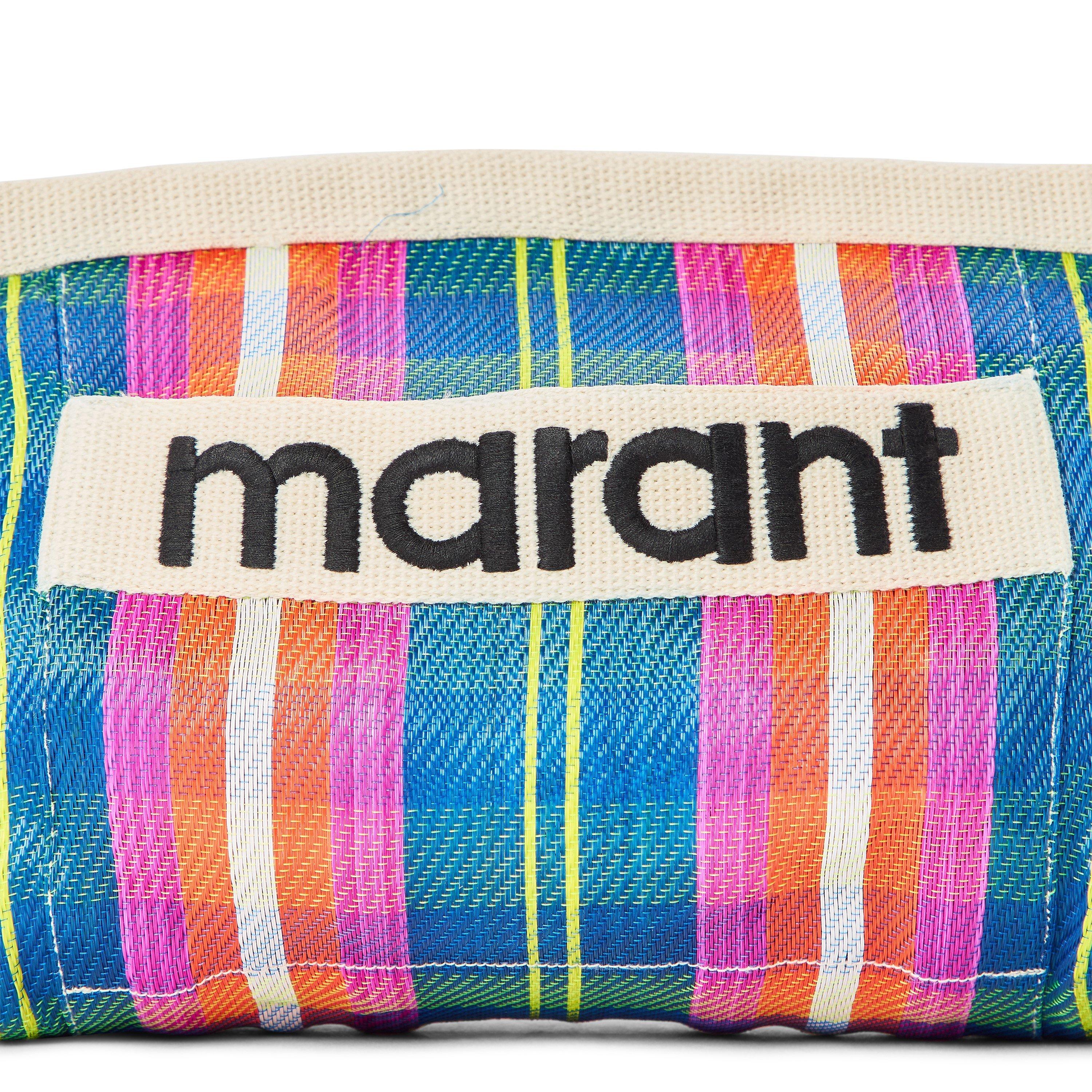 Navy/Orange - Marant Etoile - Women's Powden Cosmetic Wash Bag - 3