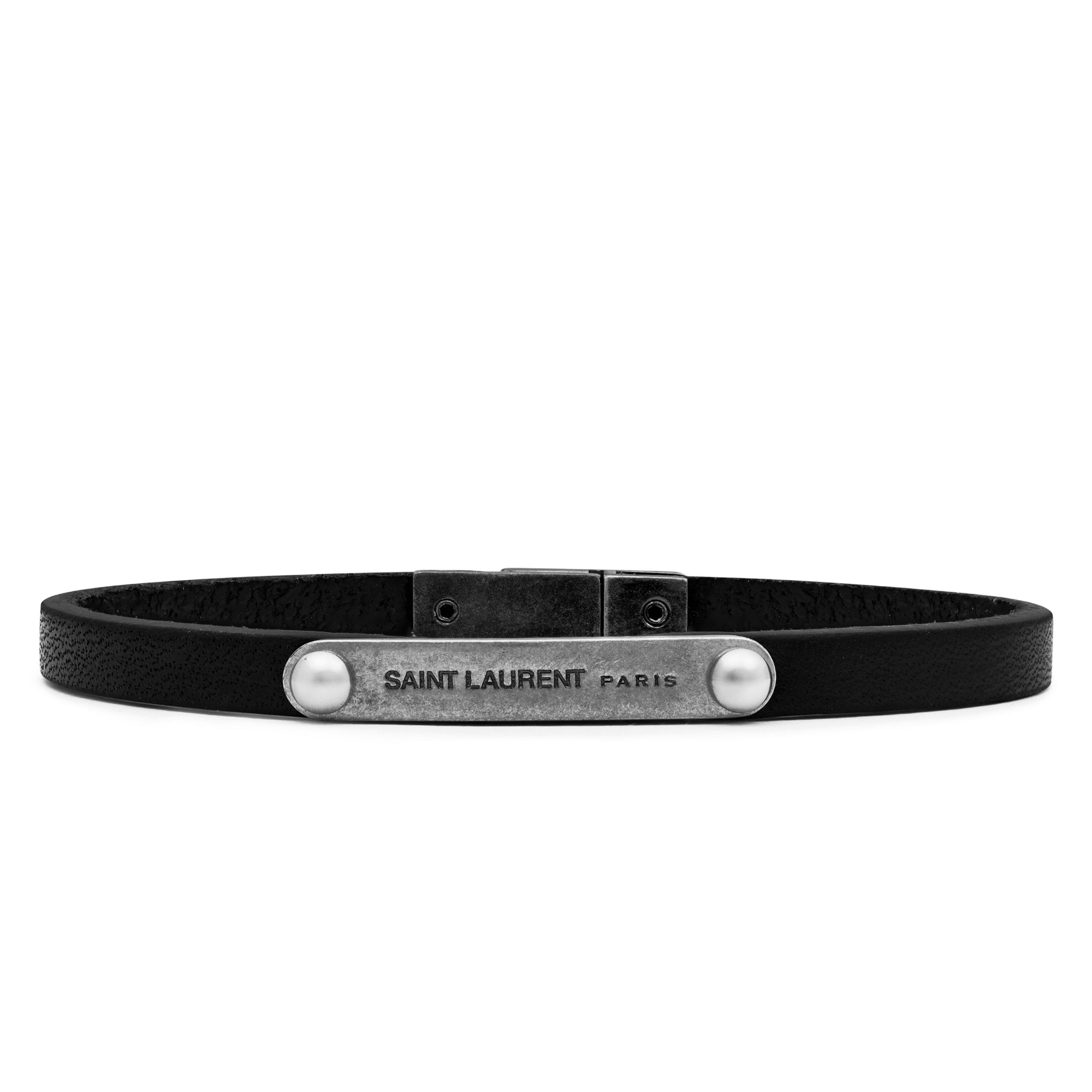 Black/Silver - Saint Laurent - Id Tag Bracelet - 5