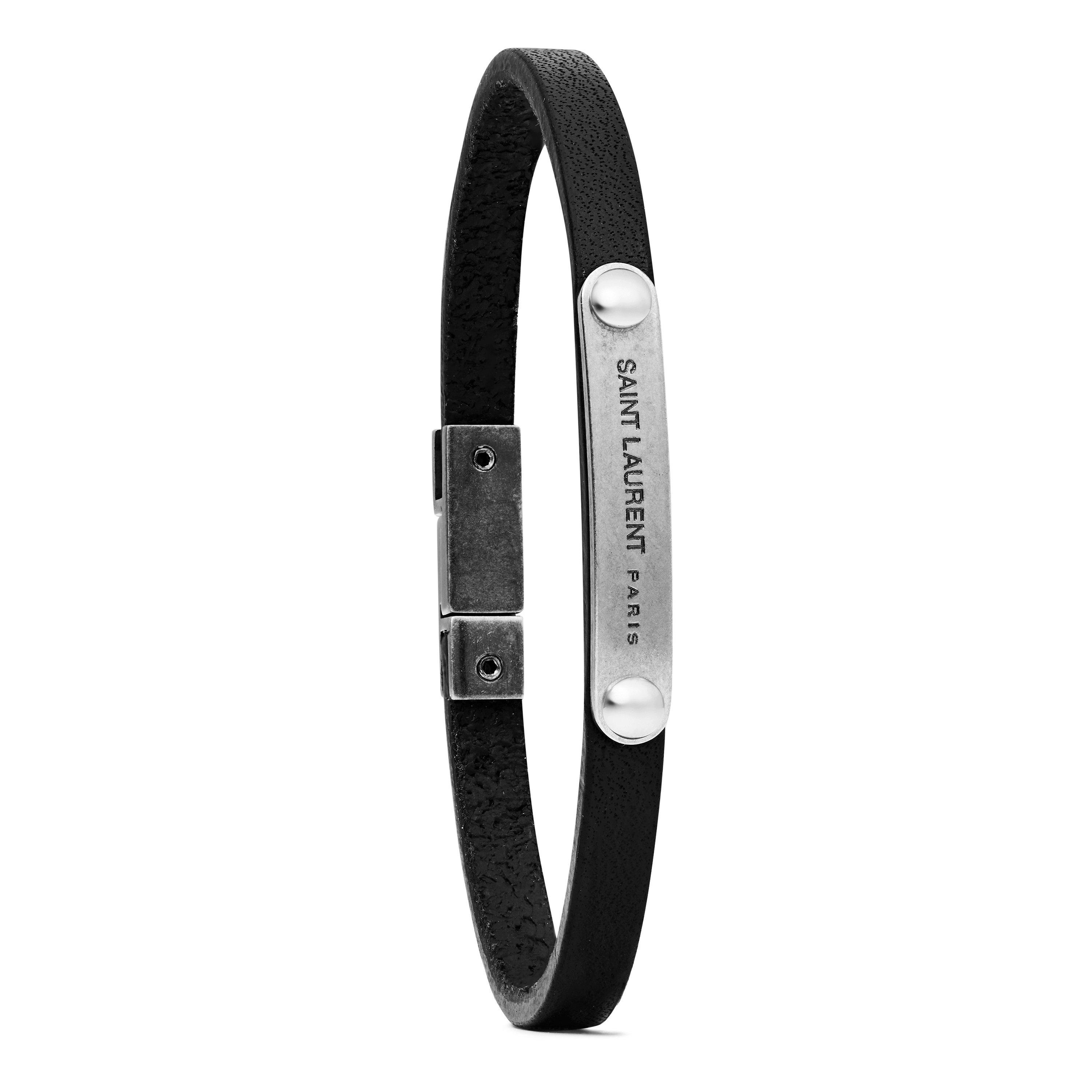 Black/Silver - Saint Laurent - Id Tag Bracelet - 4