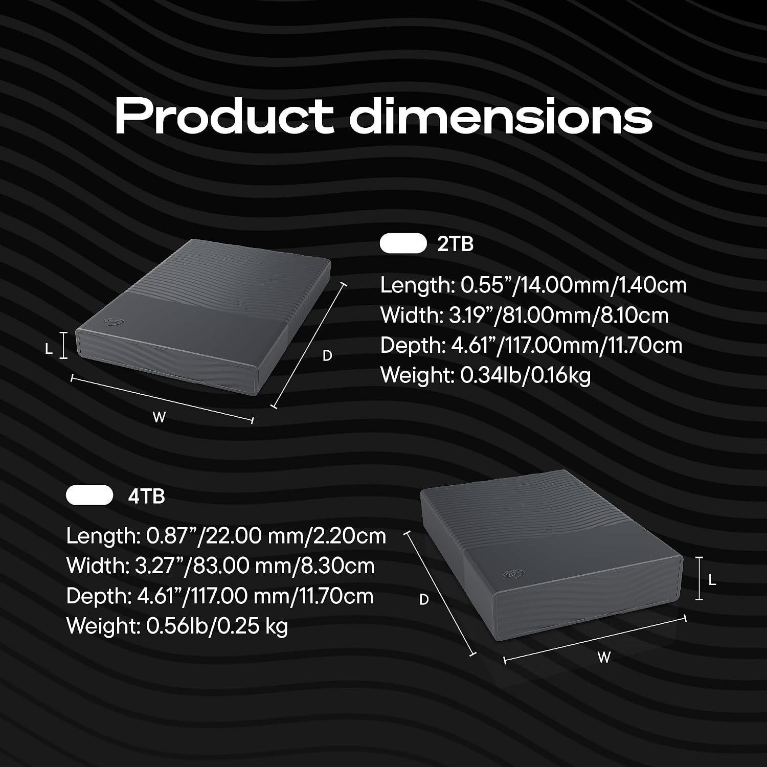 Grises - Seagate - One Touch Portable 2TB external hard drive grey 2.5 USB 3.0 PC & Notebook HDD - 3