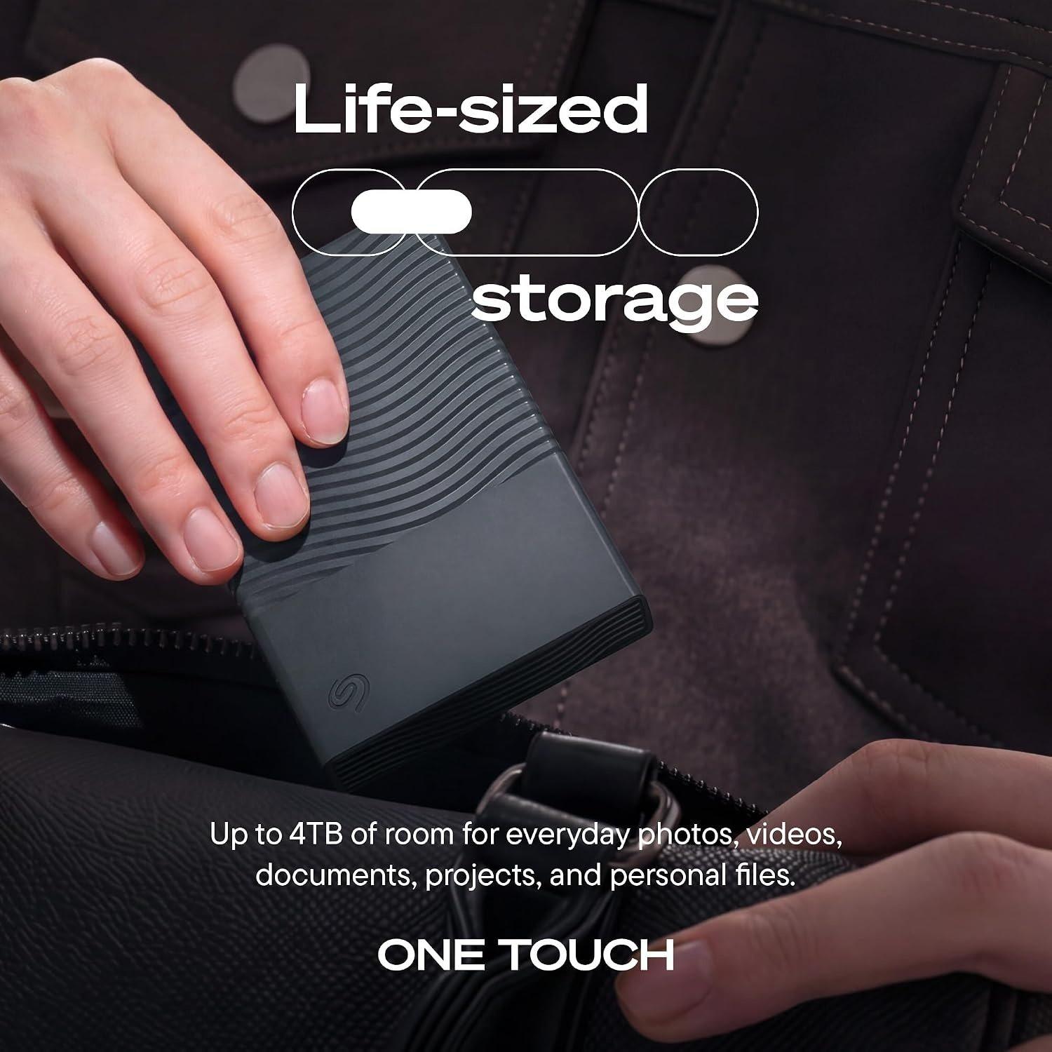 Grises - Seagate - One Touch Portable 2TB external hard drive grey 2.5 USB 3.0 PC & Notebook HDD - 6