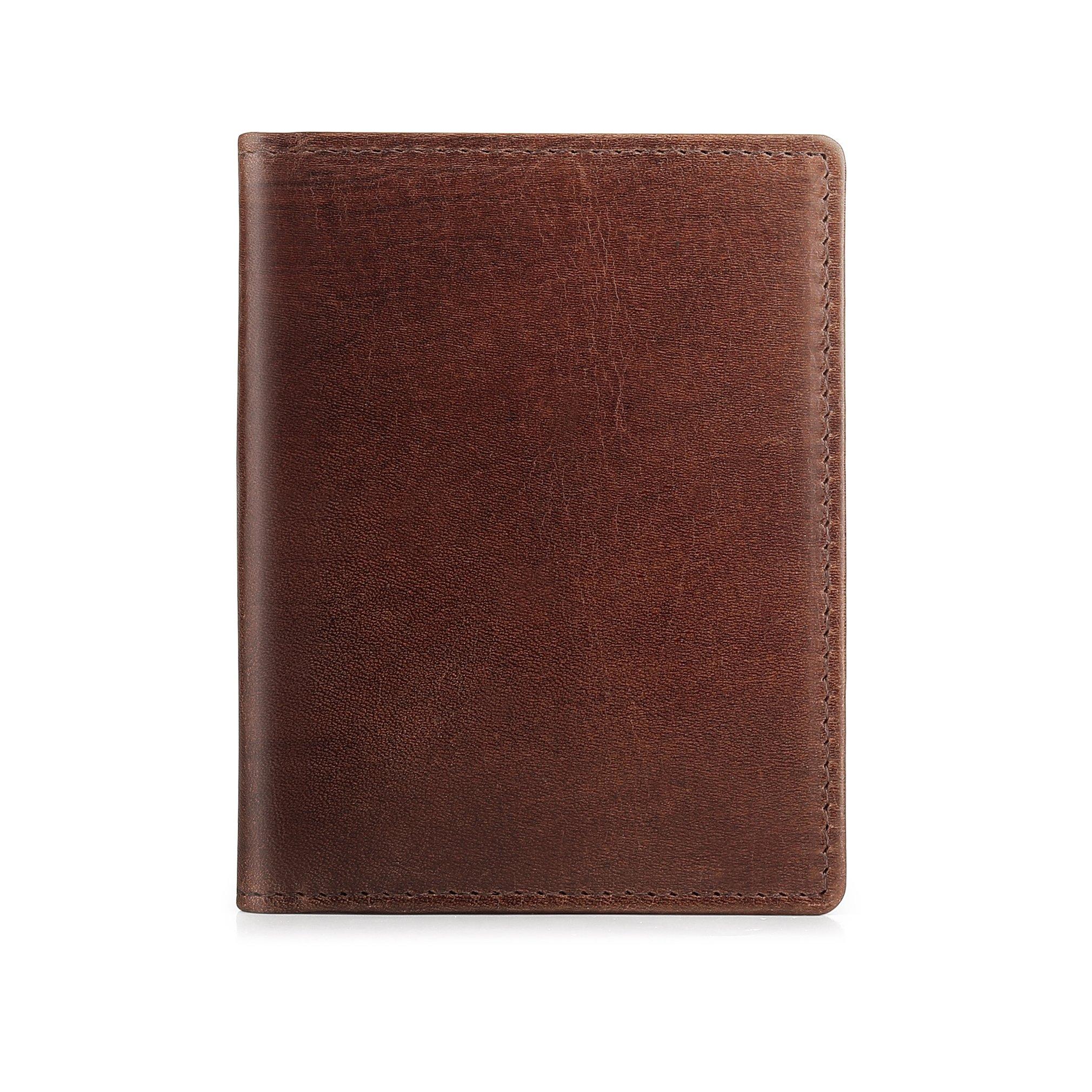 Brown - PRIMEHIDE Leather - Alperto RFID Leather Credit Card Holder - 2