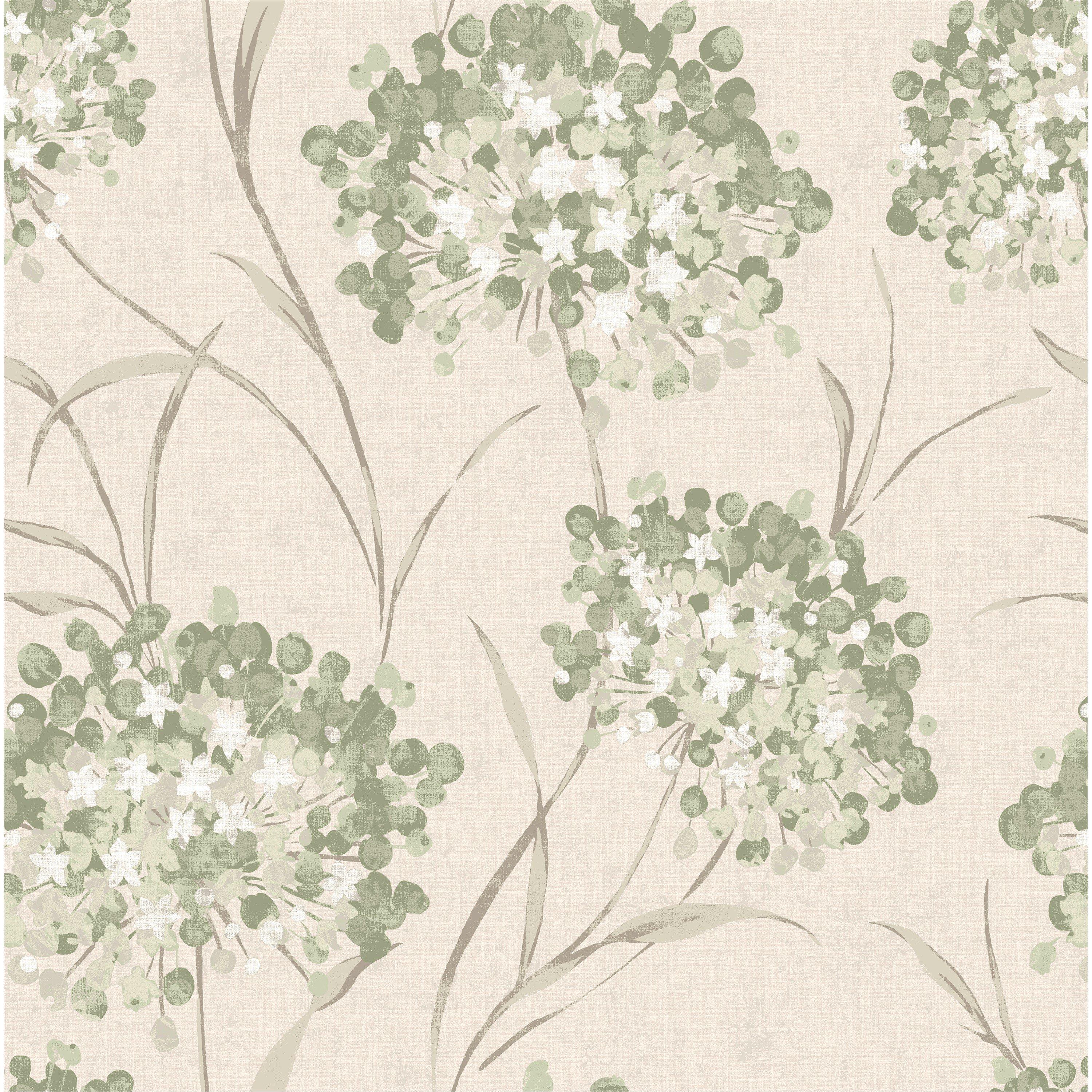 Green - Laura Ashley - Giselle Hedgerow Wallpaper - 2