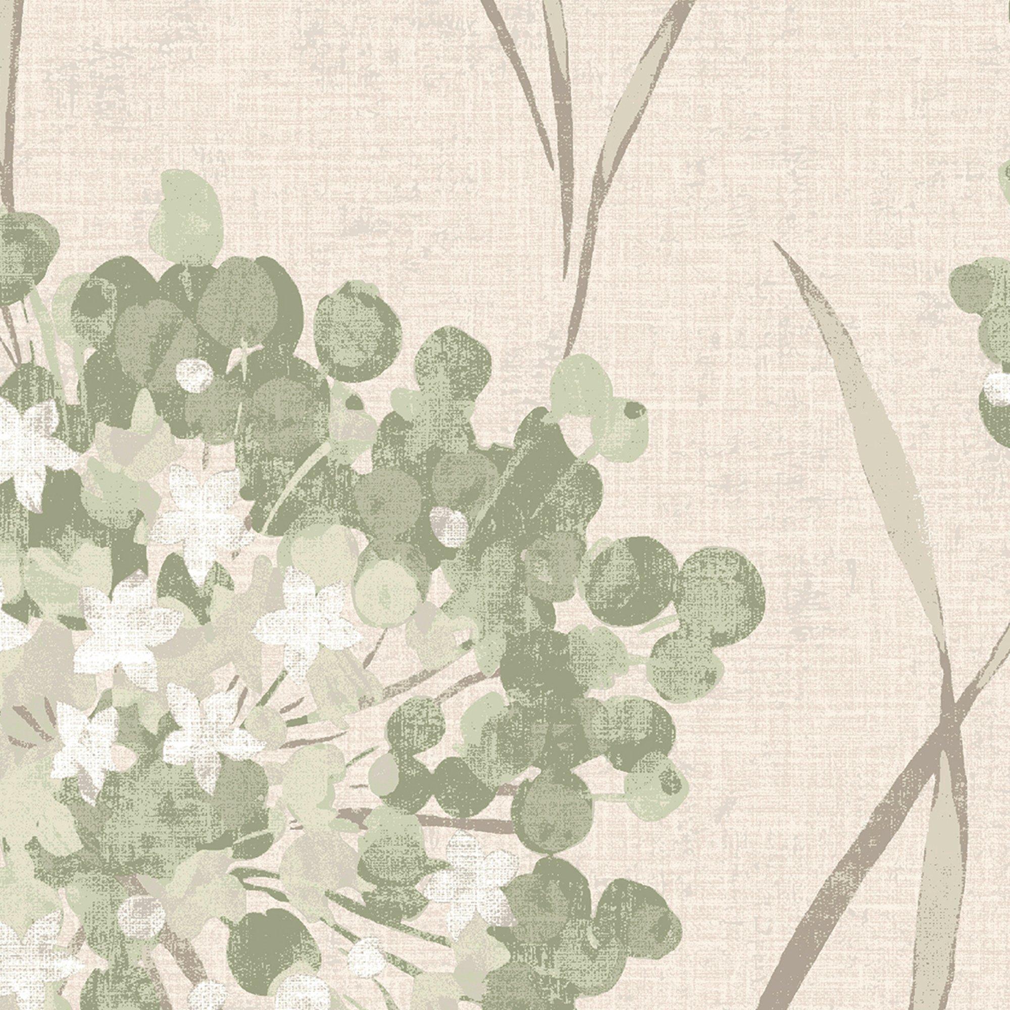 Green - Laura Ashley - Giselle Hedgerow Wallpaper - 4