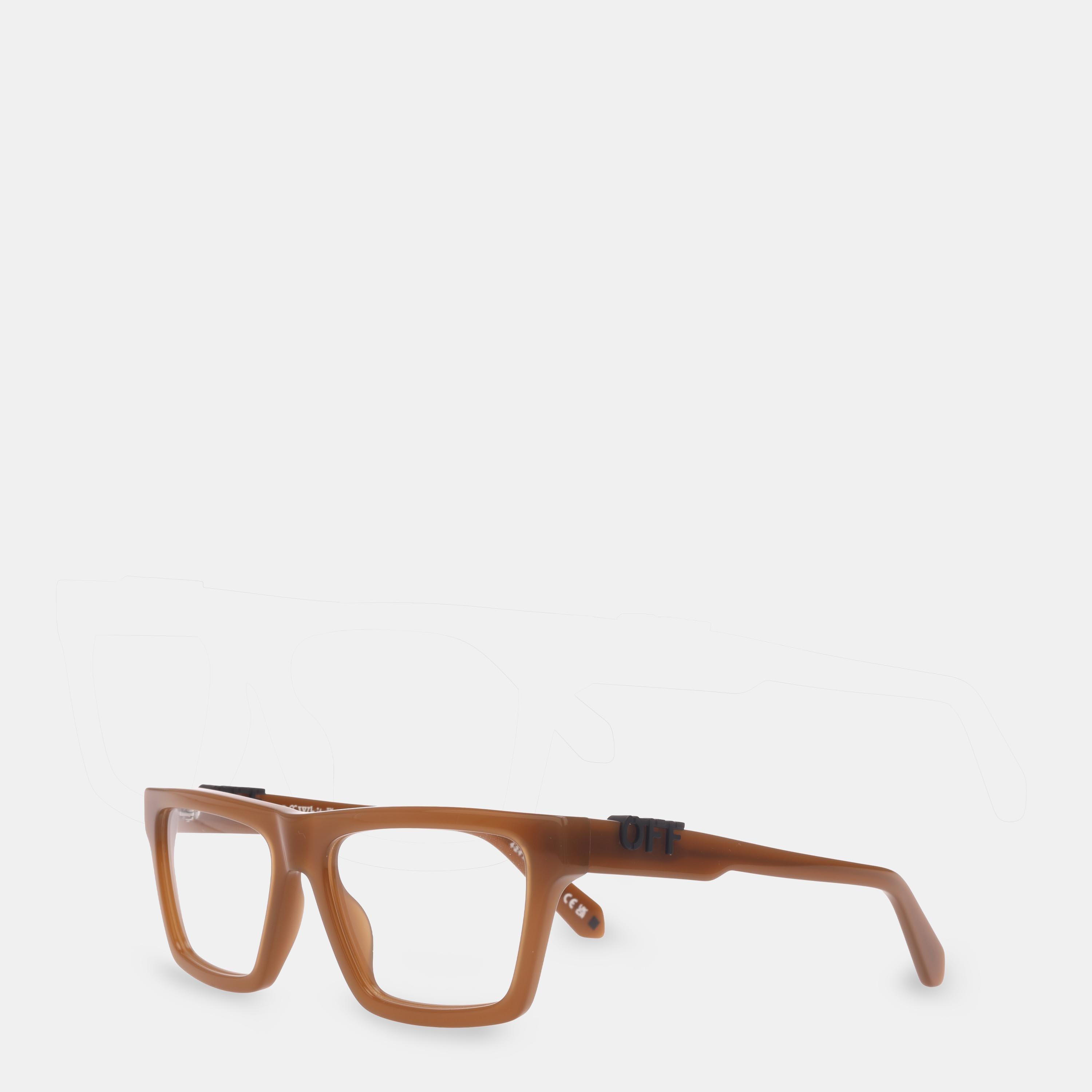 Off White  Reading Glasses - Mud