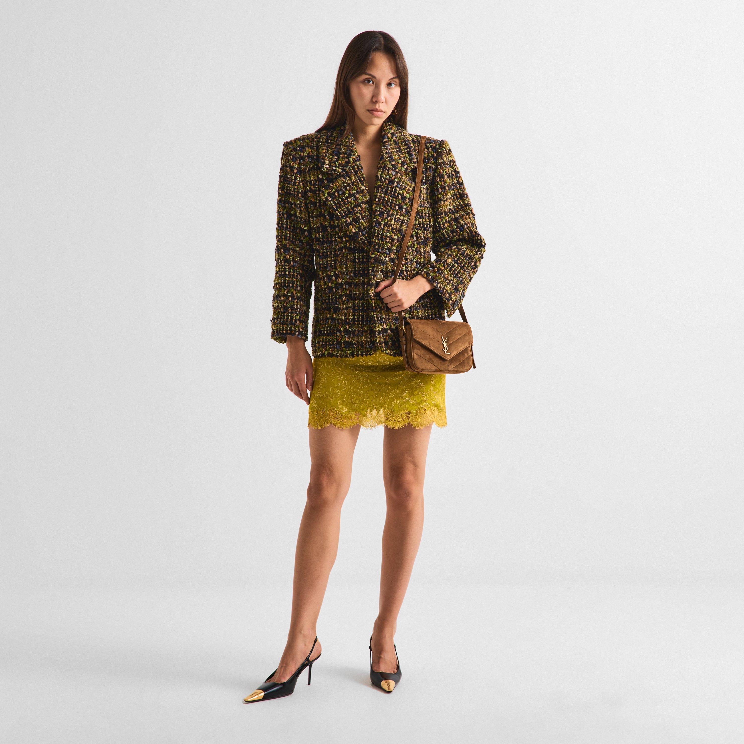 Orange Caramel - Saint Laurent - Women's LouLou Suede Strap - 4