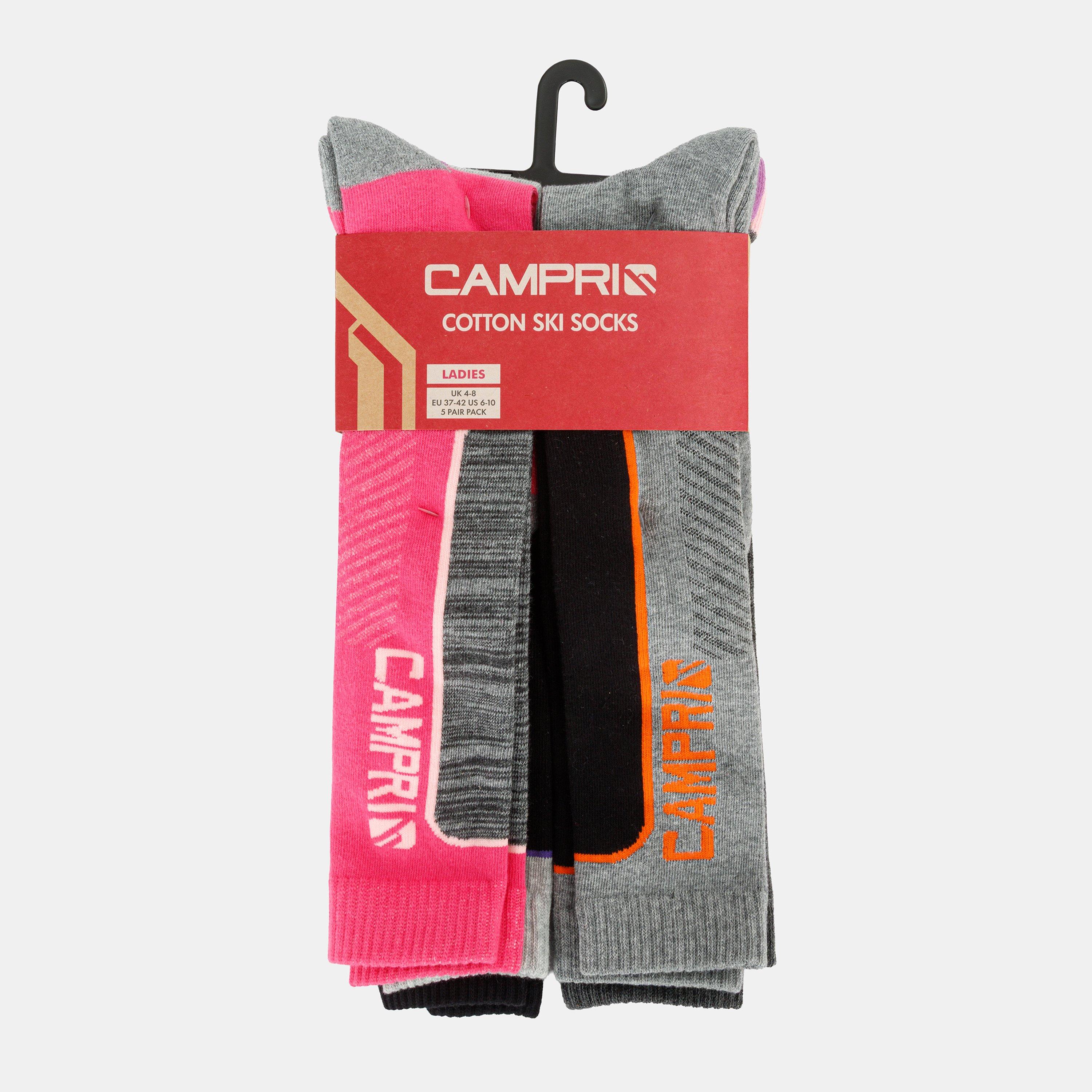 Multi - Campri - Ski Sock 5PK Ladies - 7