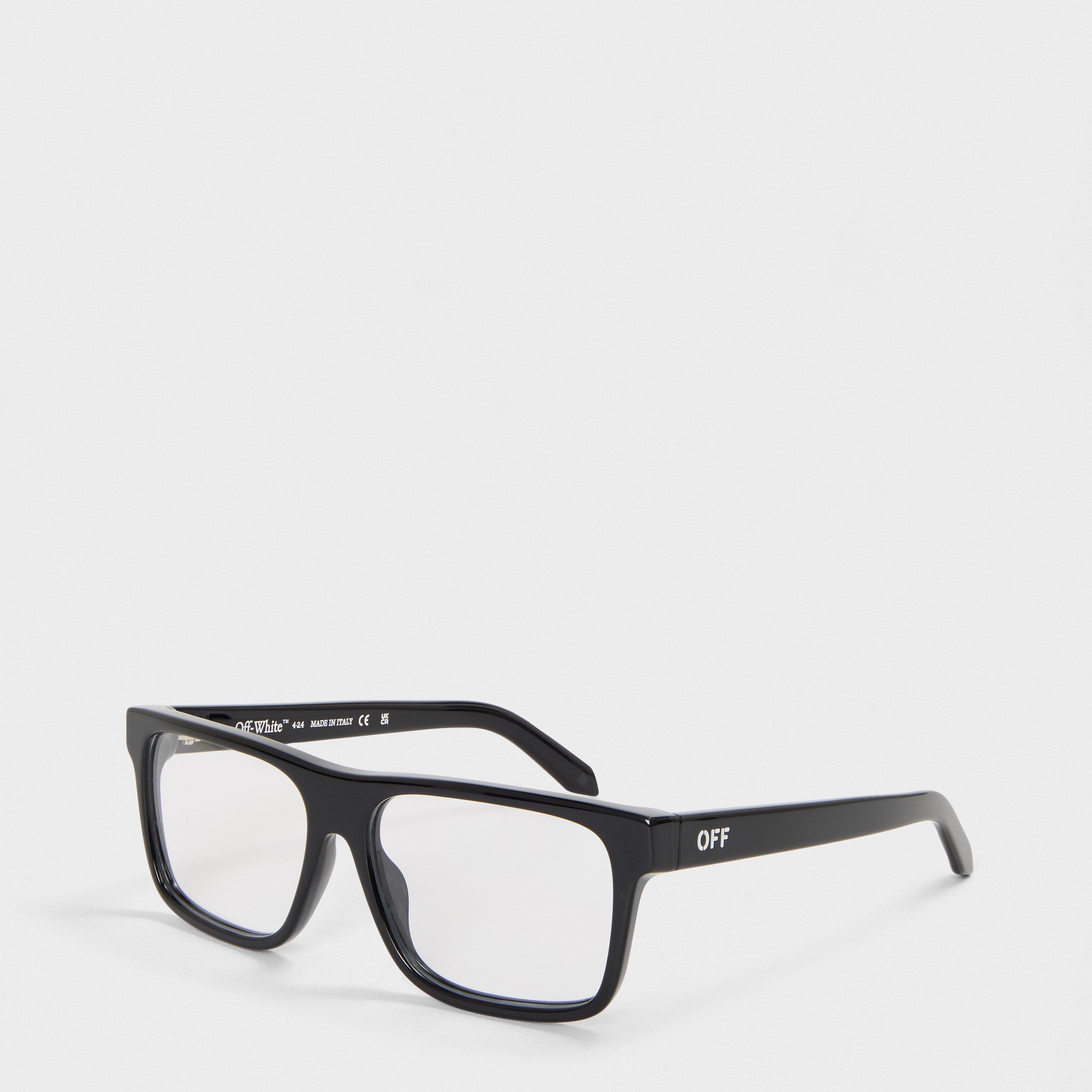 Off White Reading Glasses - Black