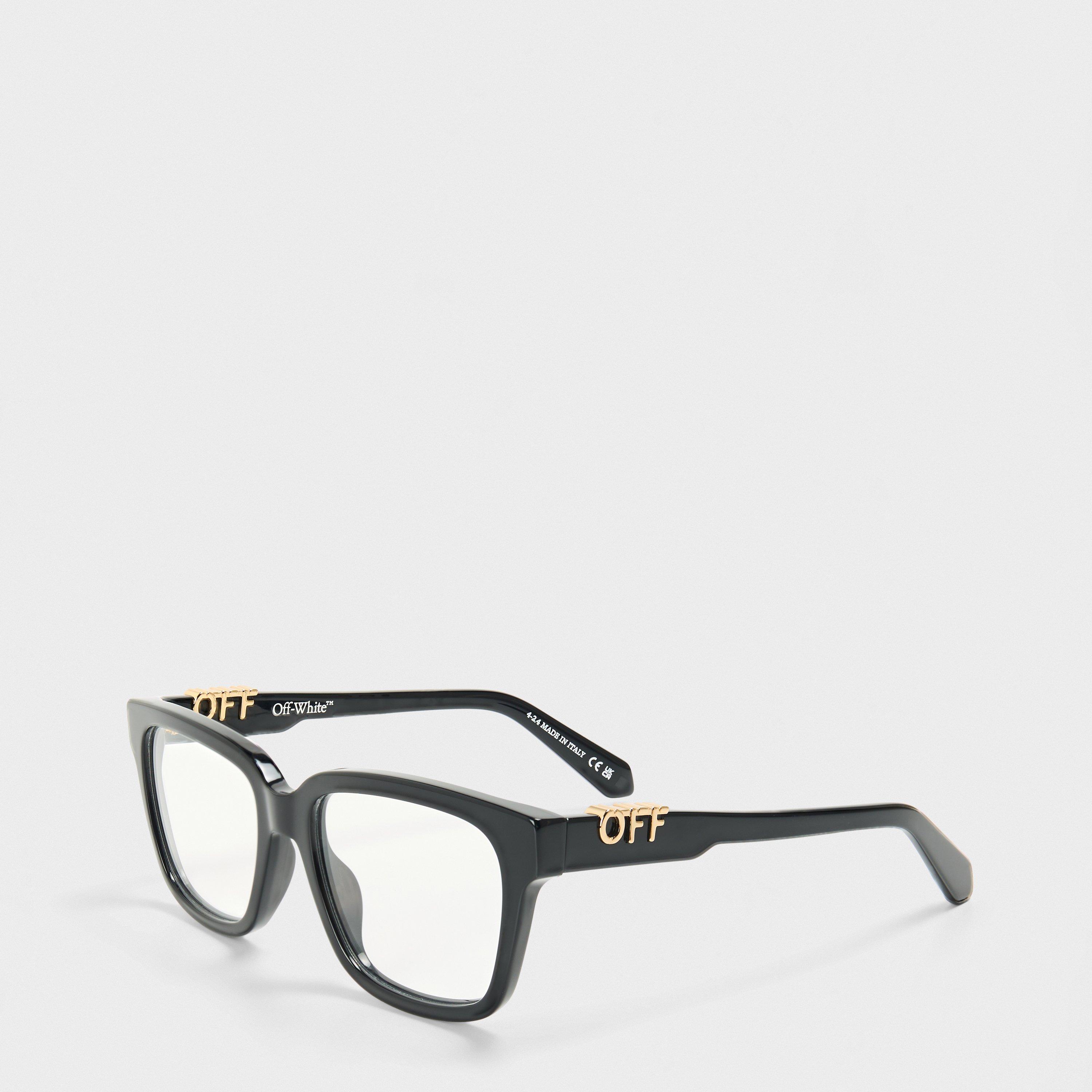 Off White Reading Glasses - Black
