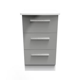 Welcome Furniture Manhattan 3 Drawer Locker - Ready Assembled
