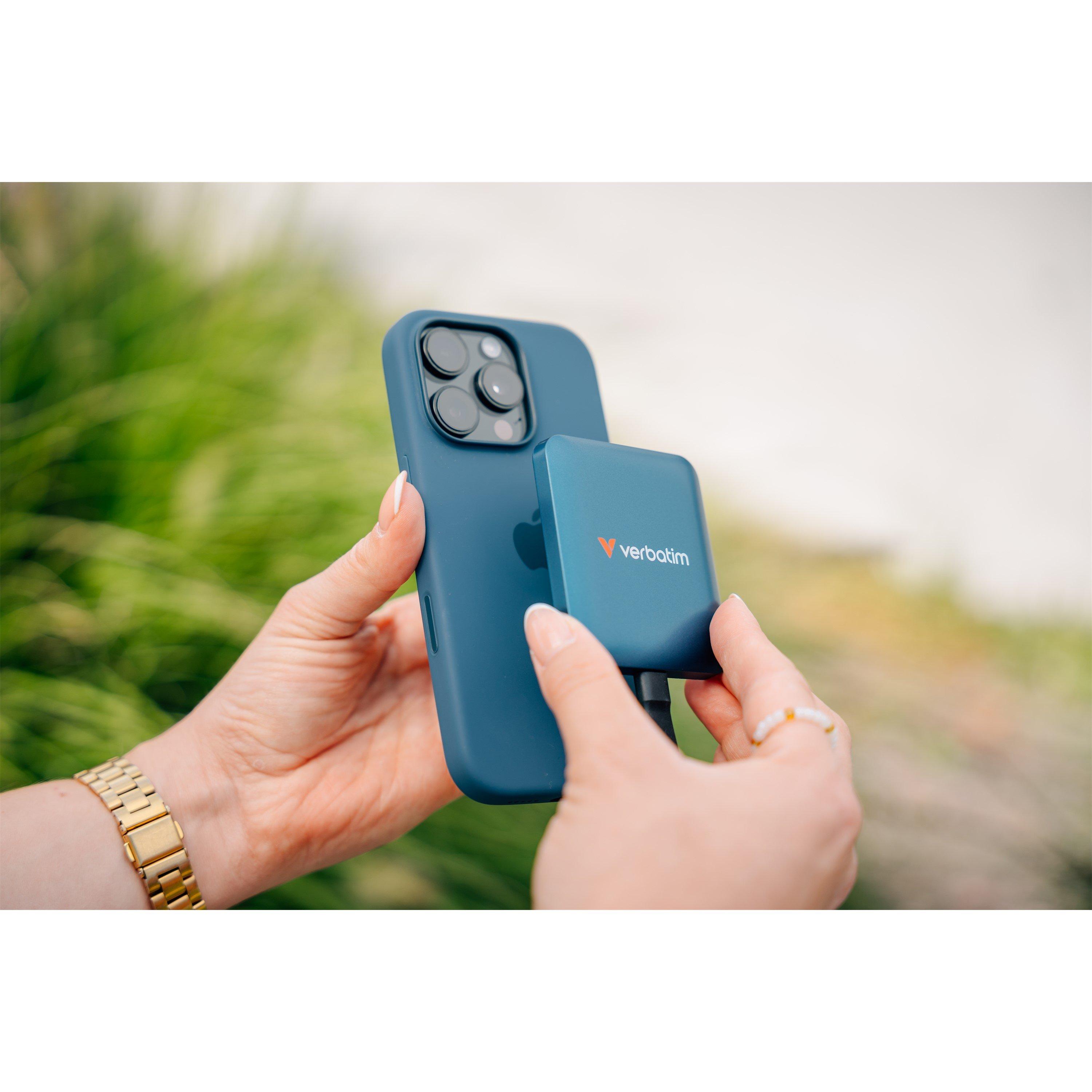 Azul - Verbatim - External SSD - 2TB Metallic Blue - 8