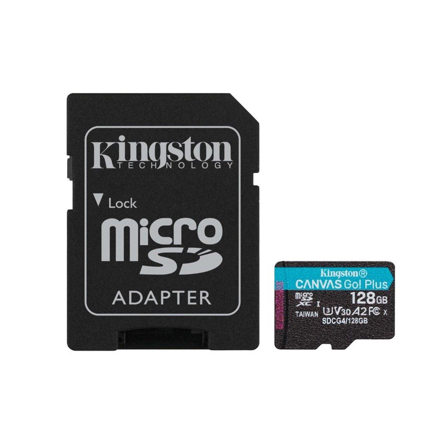 Black - Kingston Technology - MicroSDXC Card - 128GB - 1
