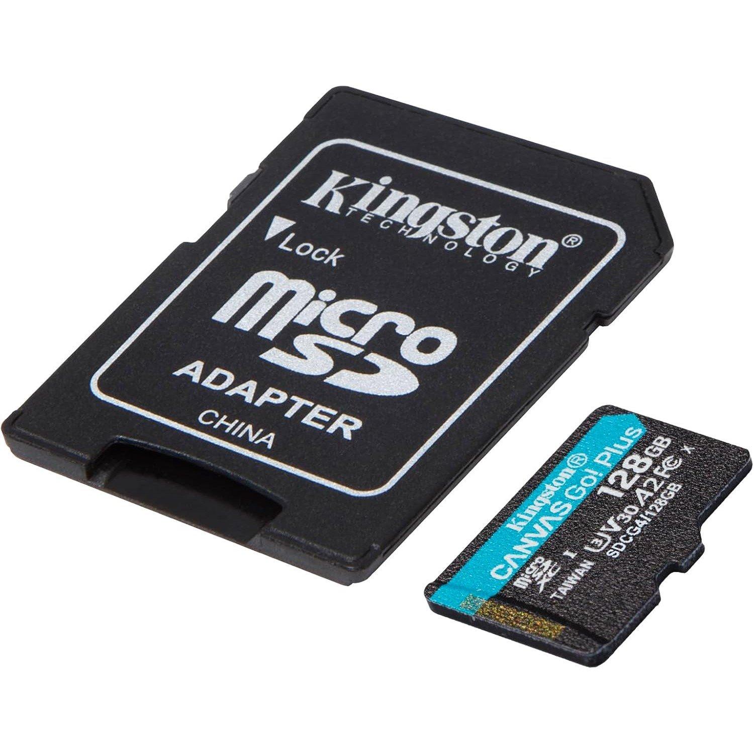 Black - Kingston Technology - MicroSDXC Card - 128GB - 2