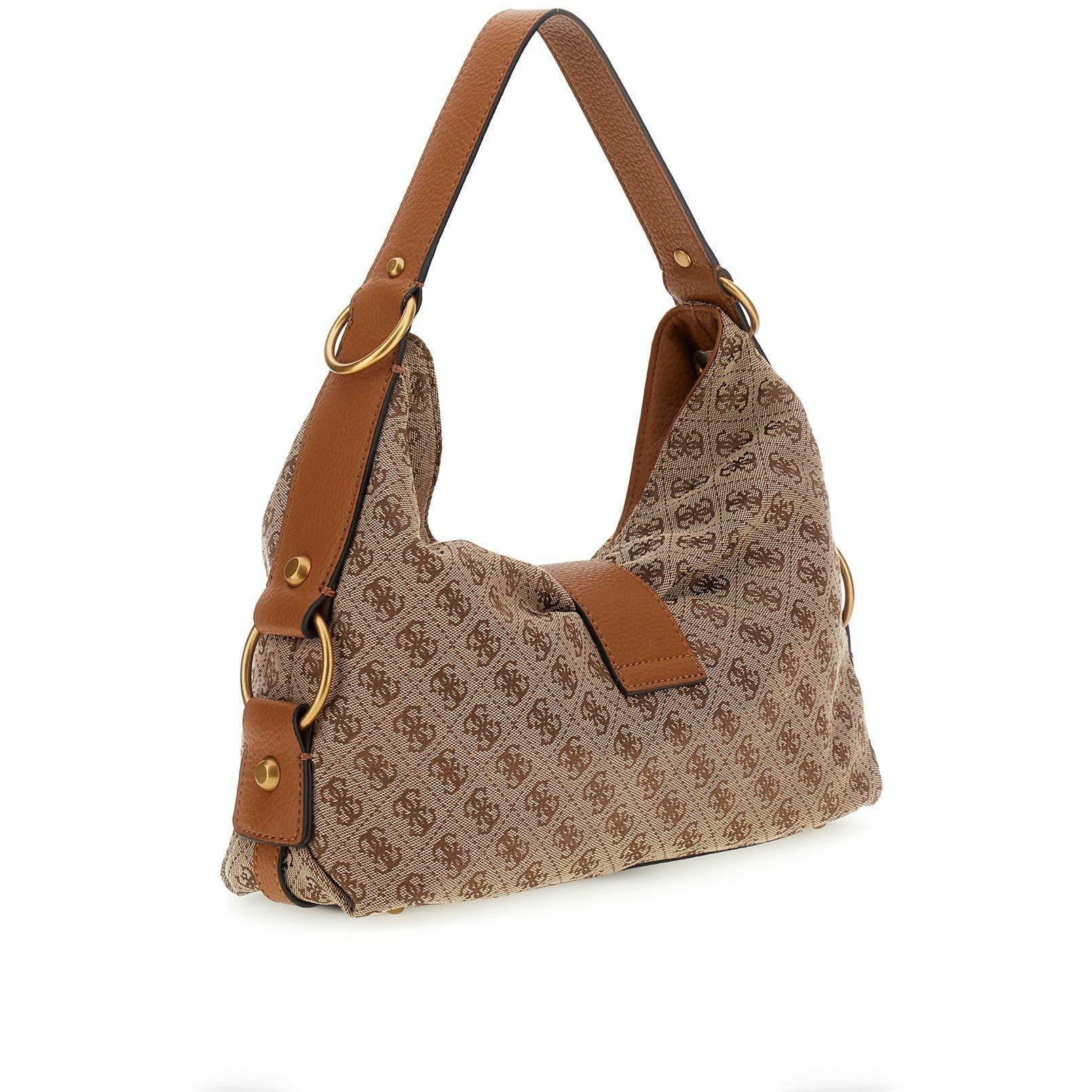 Latte Logo - Guess - Women's Camden Large Hobo Shoulder Bag - 2