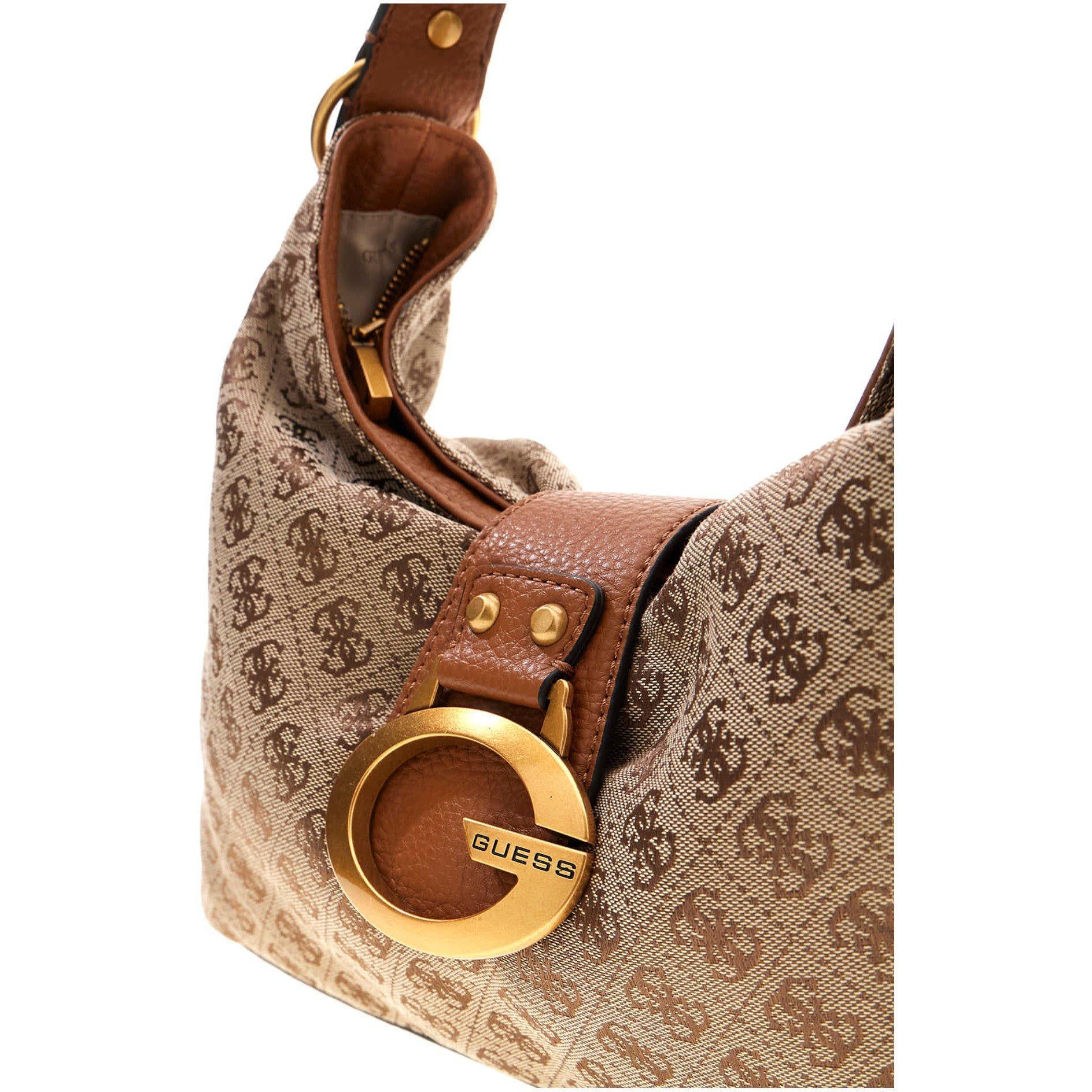 Latte Logo - Guess - Women's Camden Large Hobo Shoulder Bag - 3