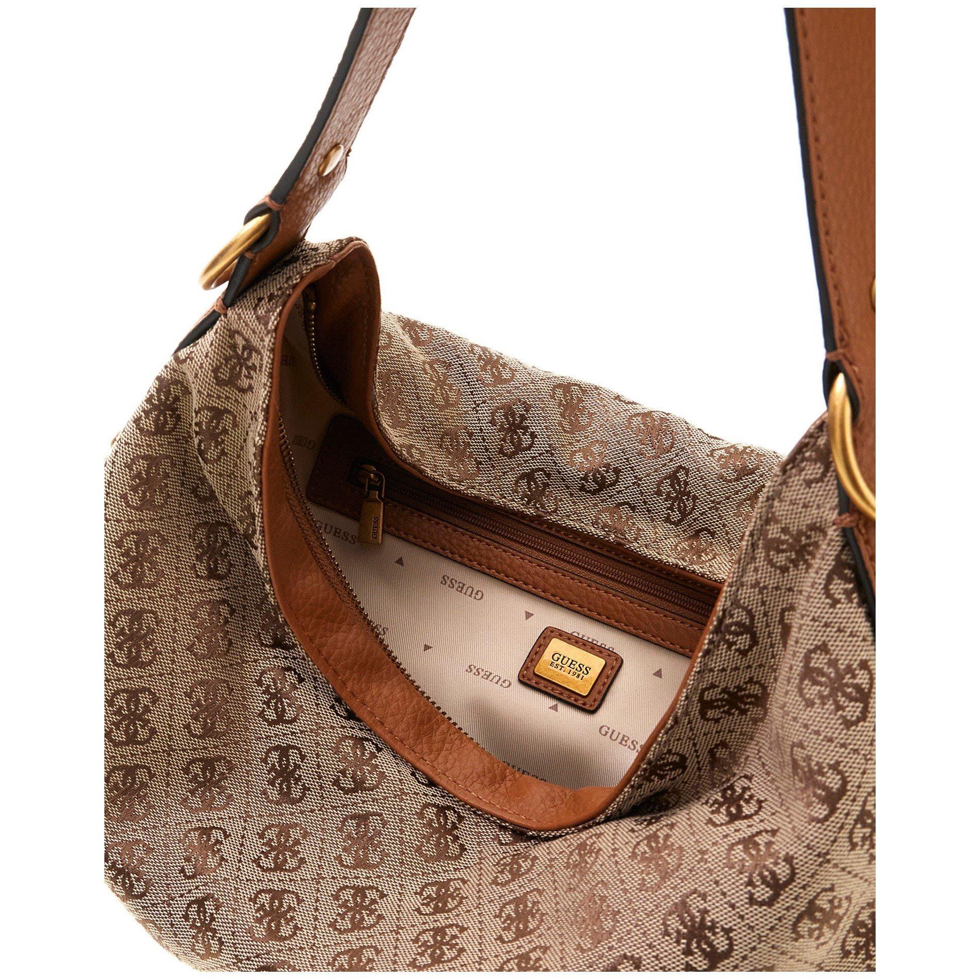 Latte Logo - Guess - Women's Camden Large Hobo Shoulder Bag - 4