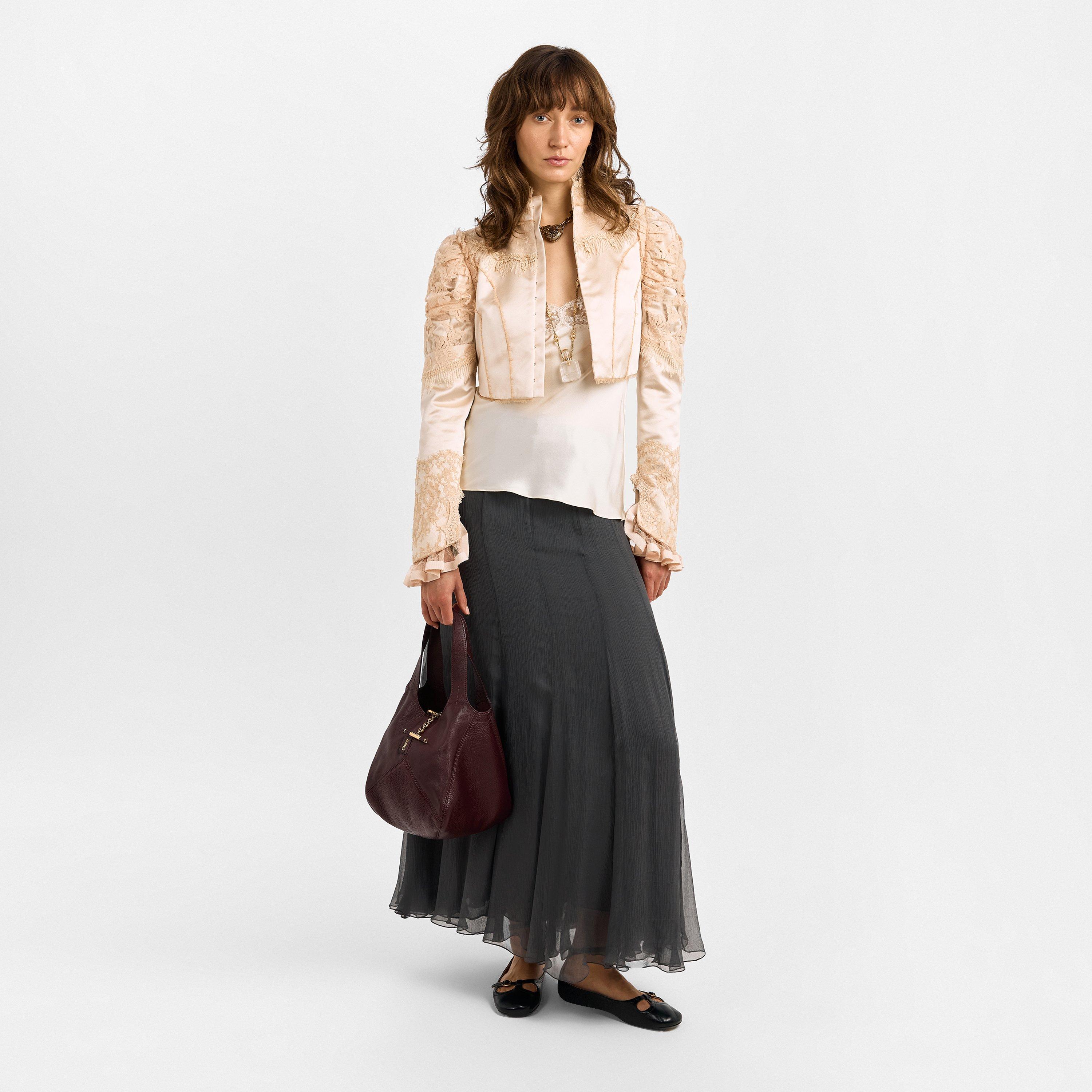 Grenat - Chloe - Womens Small Balloon Bag - 5