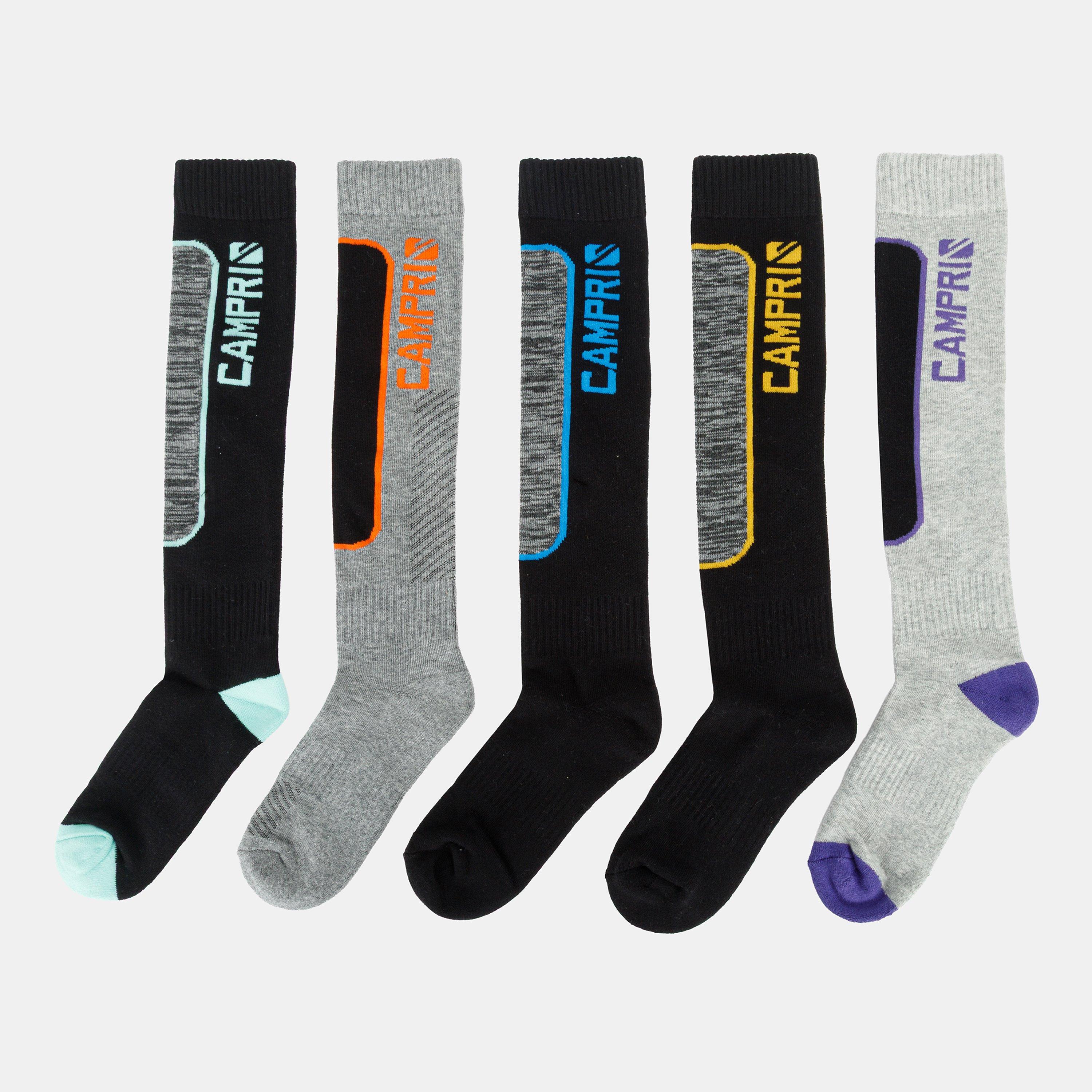 Campri Ski Sock 5PK Junior - Multi