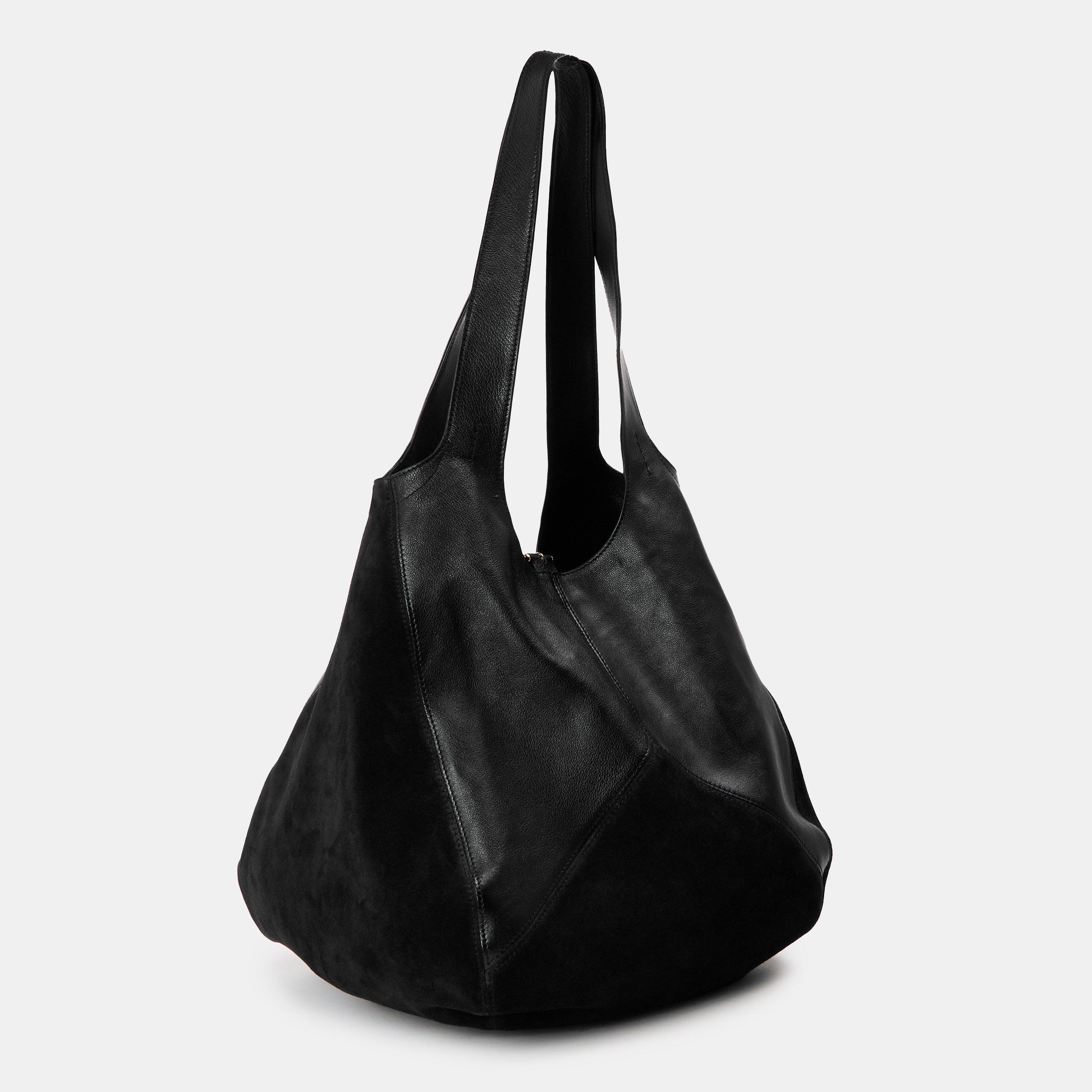 Black - Chloe - Womens Balloon Bag - 2