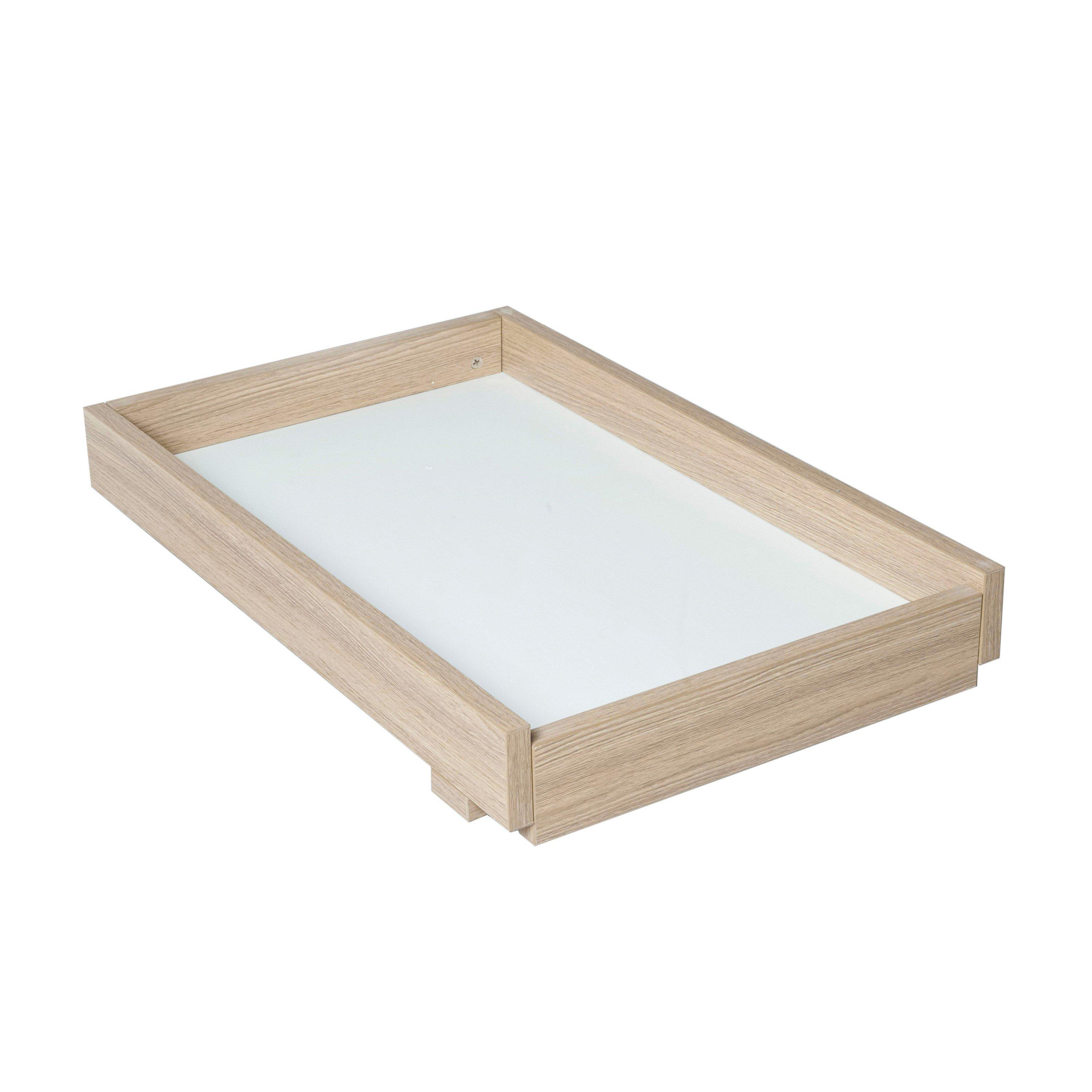 Babymore Luno Veni Cot Top Changer - Oak Effect, Brown - Fits Luno & Veni Cots - Easy Storage - Image 3