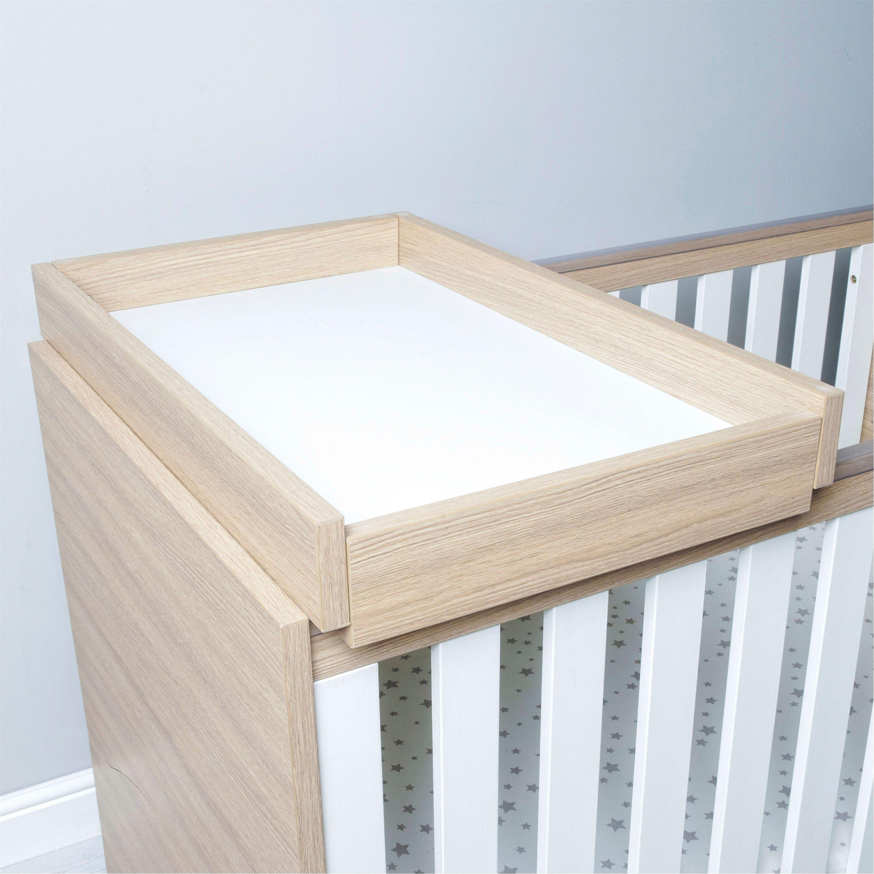 Oak - Babymore - Luno Veni Cot Top Changer - 2