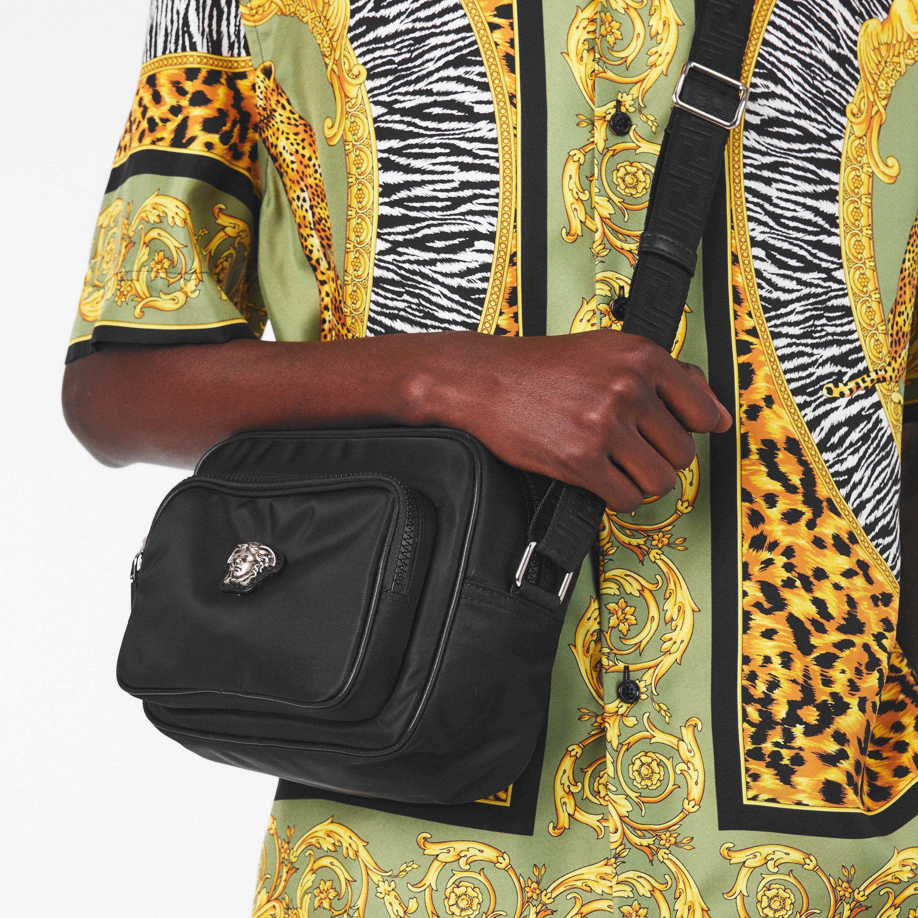 Black - Versace - Men's Cross Body Bag - 3