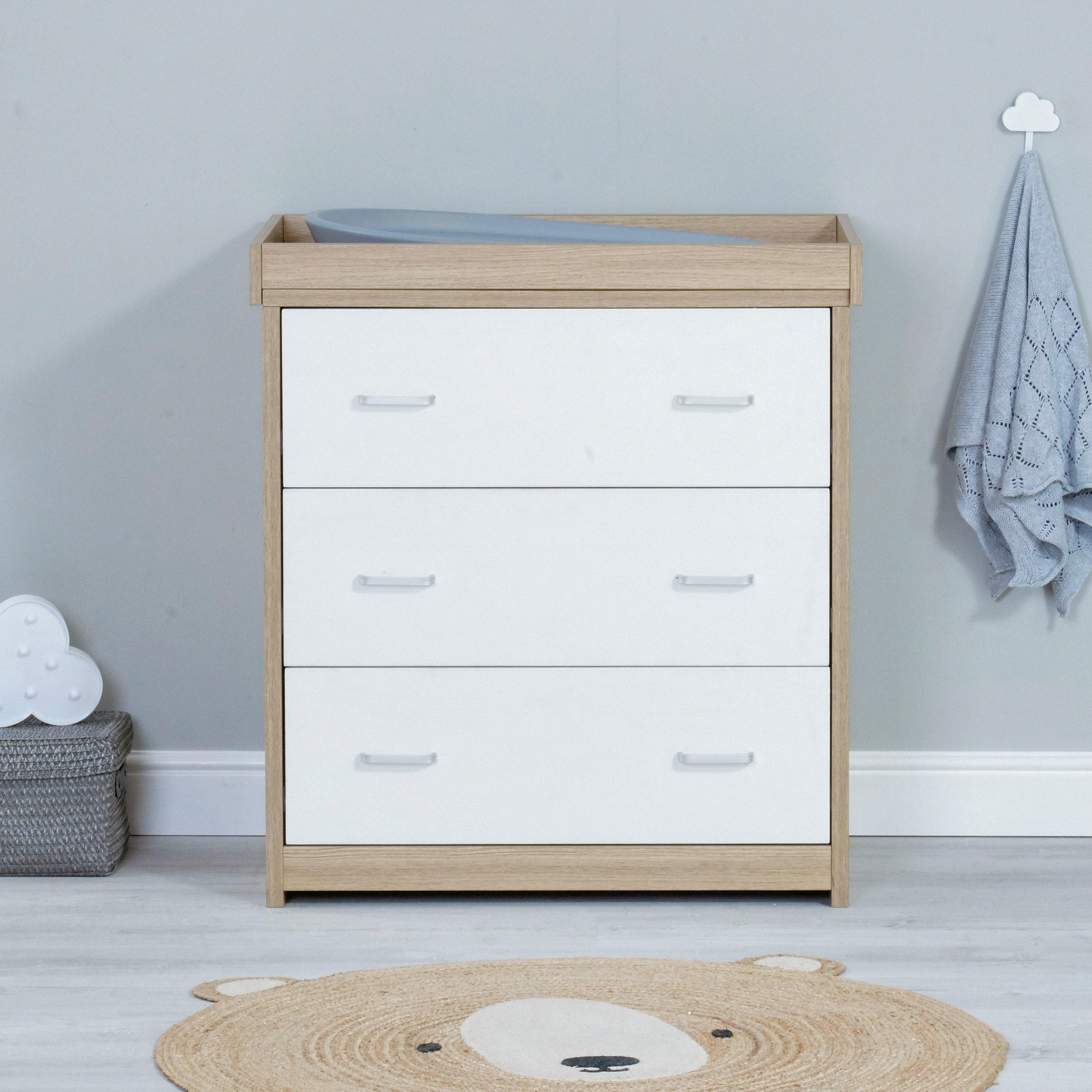 Oak White - Babymore - Luno 3 Piece Room Set - Oak White - 6