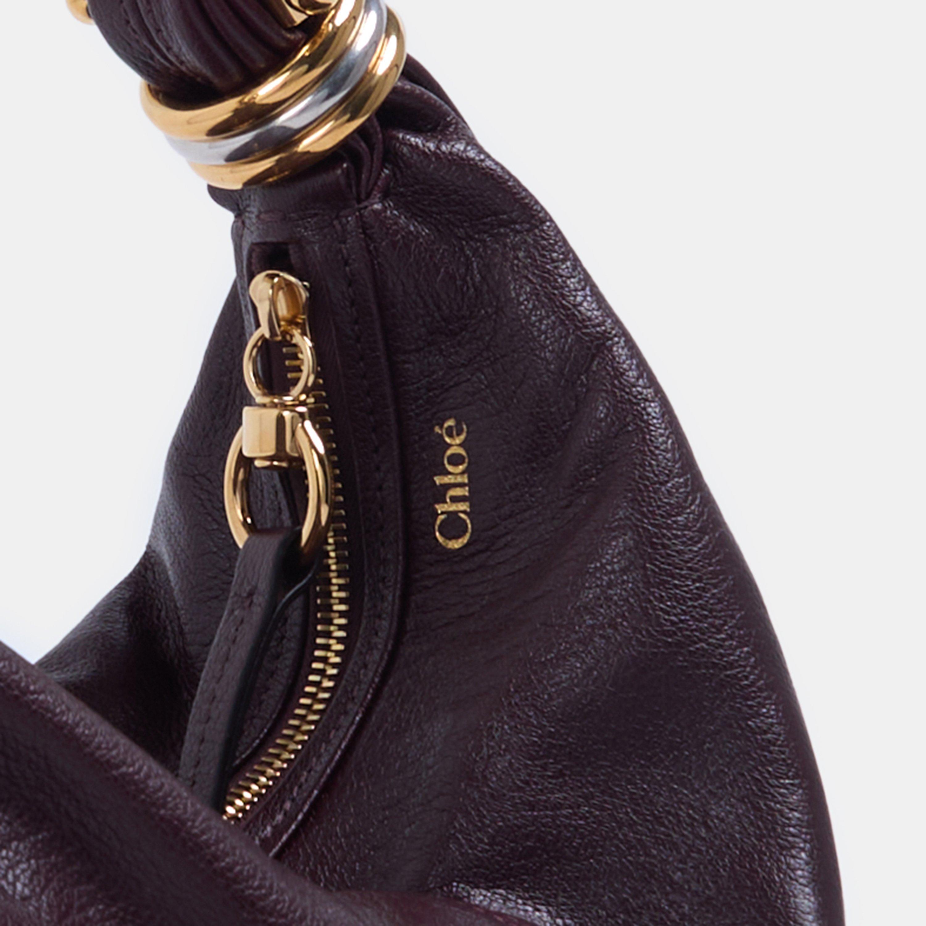 Grenat - Chloe - Womens Small Bracelet Hobo Bag - 4