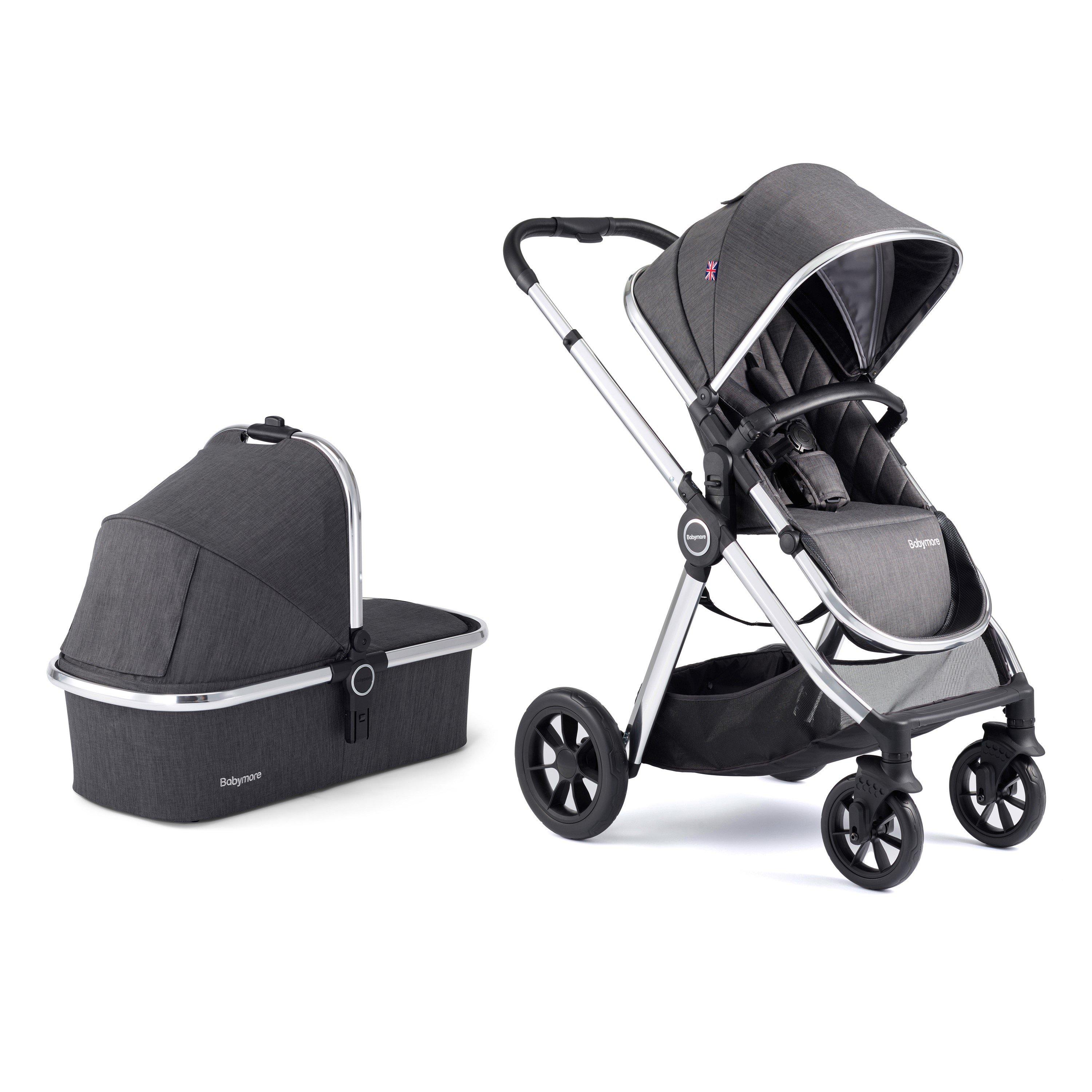 Chrome - Babymore - Memore V2 Travel System 13 Pc Pecan - Chrome - 4